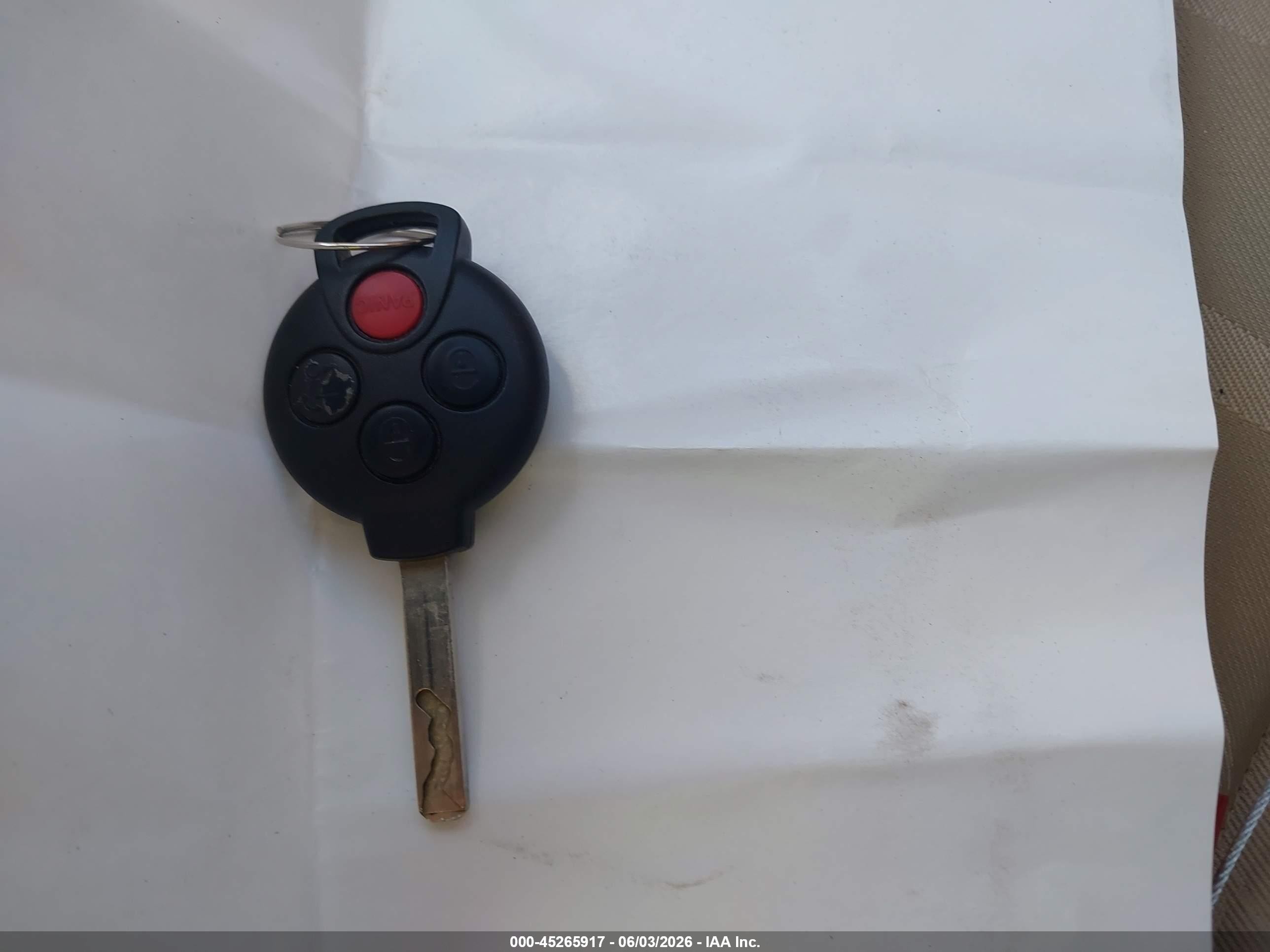 2008 Smart Fortwo Passion/pure Blue vin: WMEEJ31X58K165303