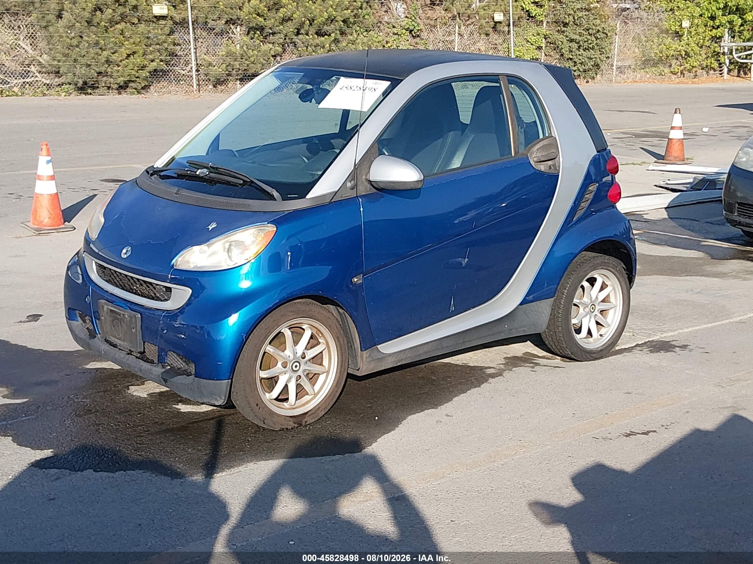2009 Smart Fortwo Brabus/passion/pure Blue vin: WMEEJ31X59K211522