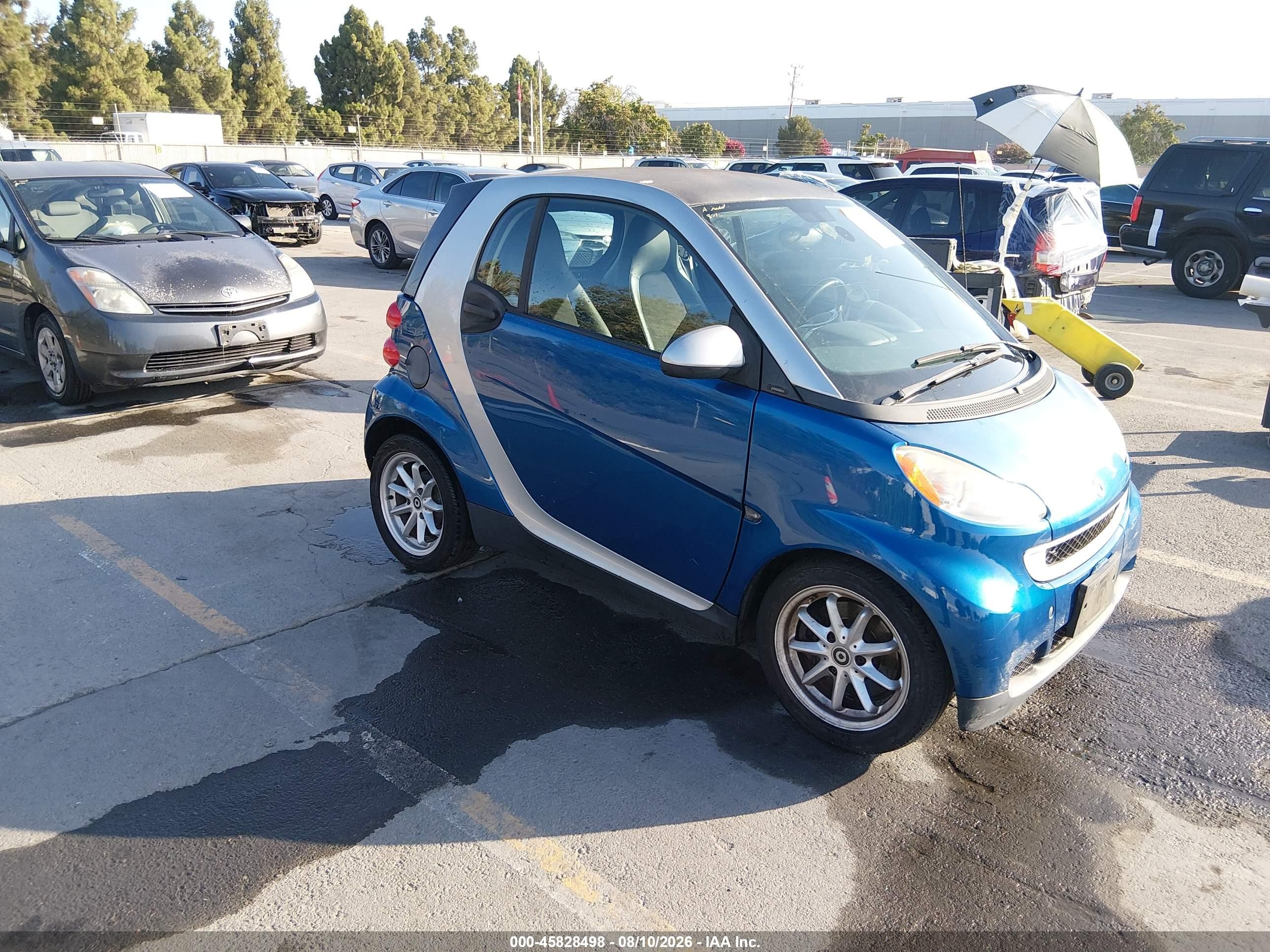 2009 Smart Fortwo Brabus/passion/pure Blue vin: WMEEJ31X59K211522