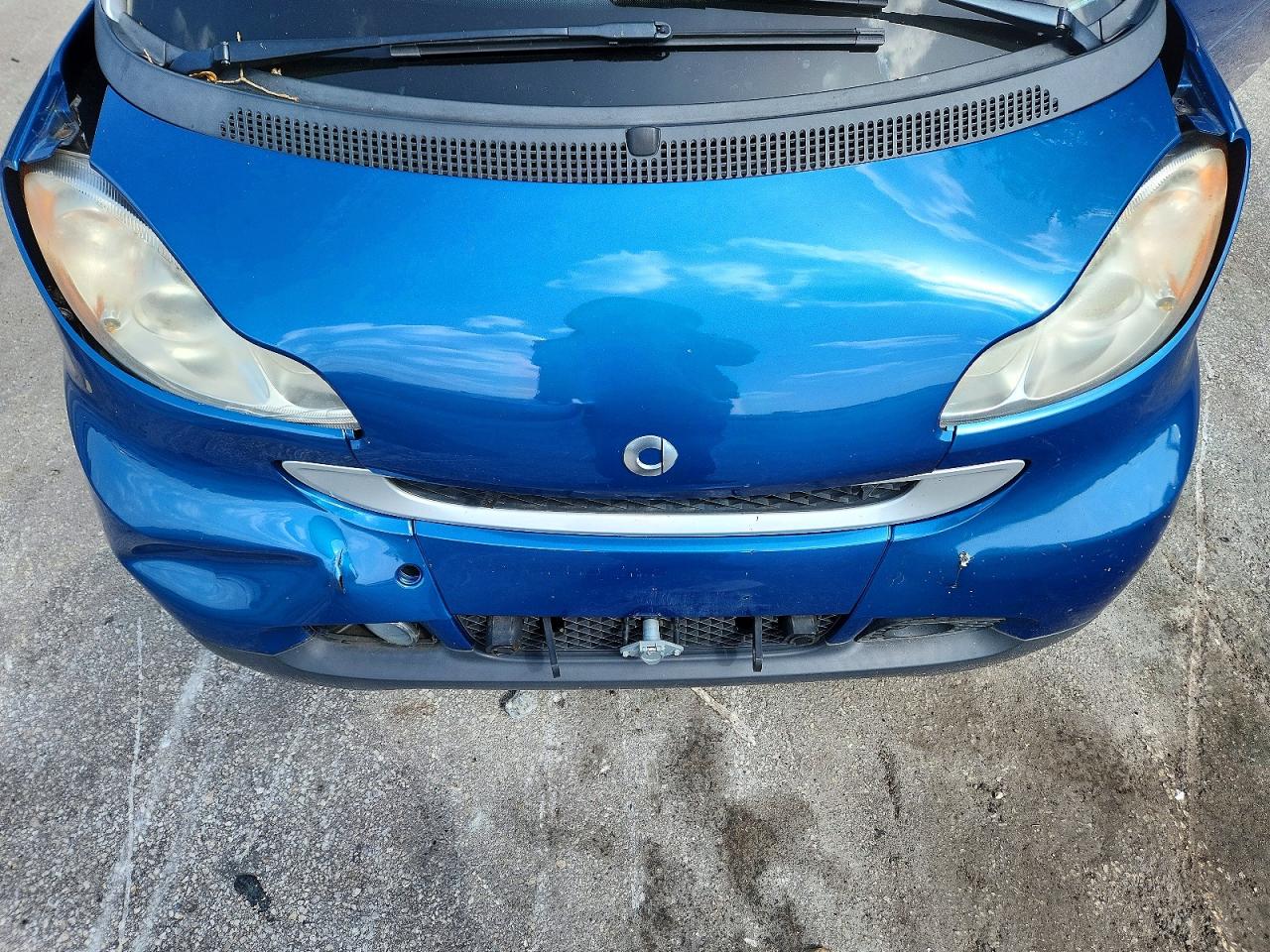 2009 Smart Fortwo Pure Blue vin: WMEEJ31X59K254712