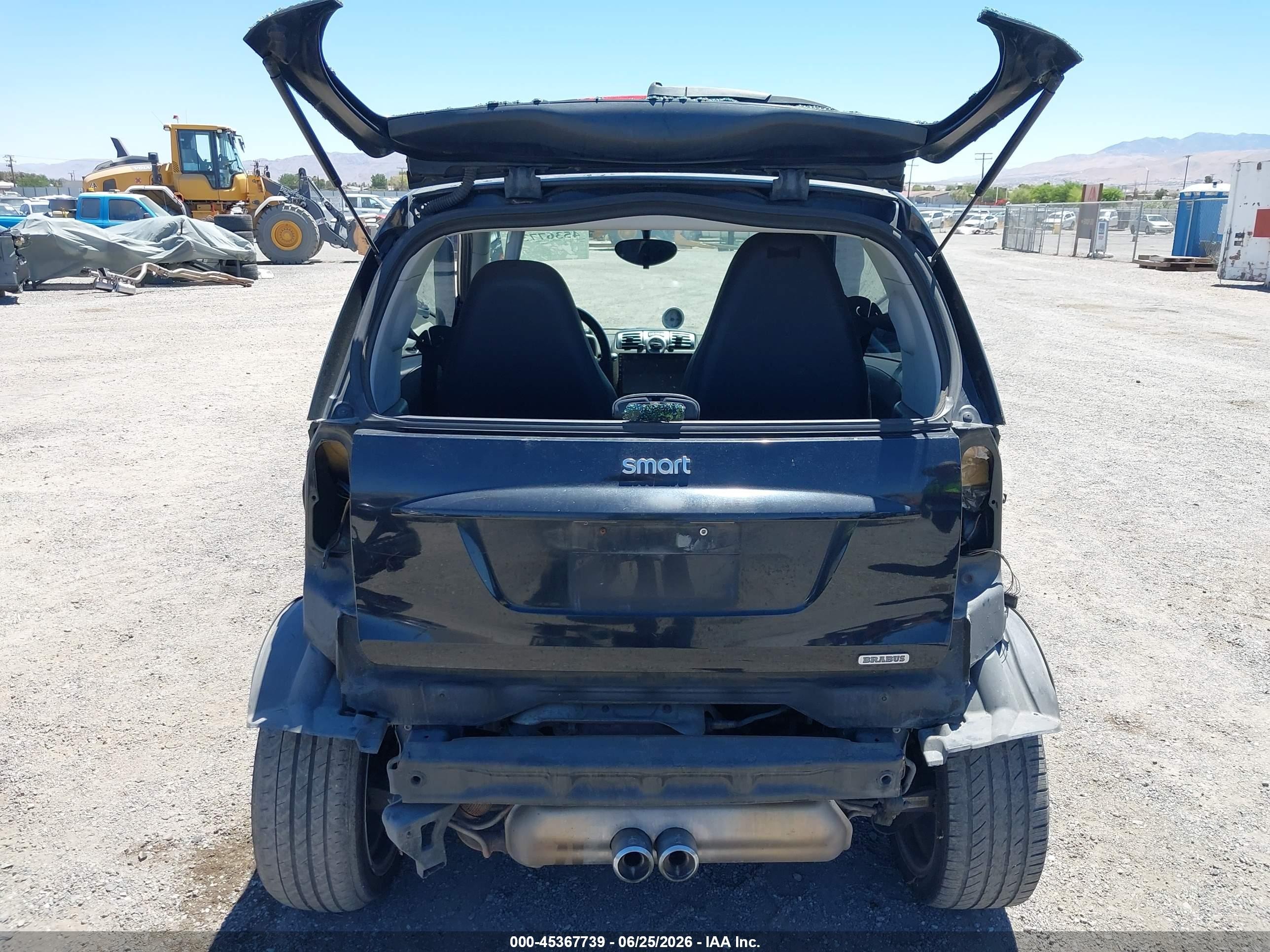 2009 Smart Fortwo Brabus/passion/pure Black vin: WMEEJ31X59K260378