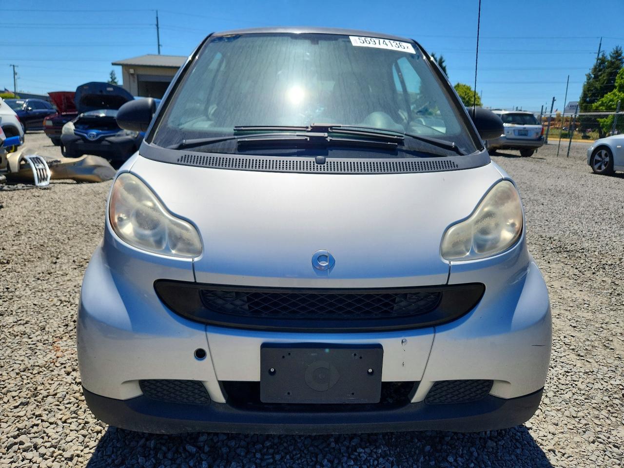 2008 Smart Fortwo Pure Серебряный vin: WMEEJ31X68K144864