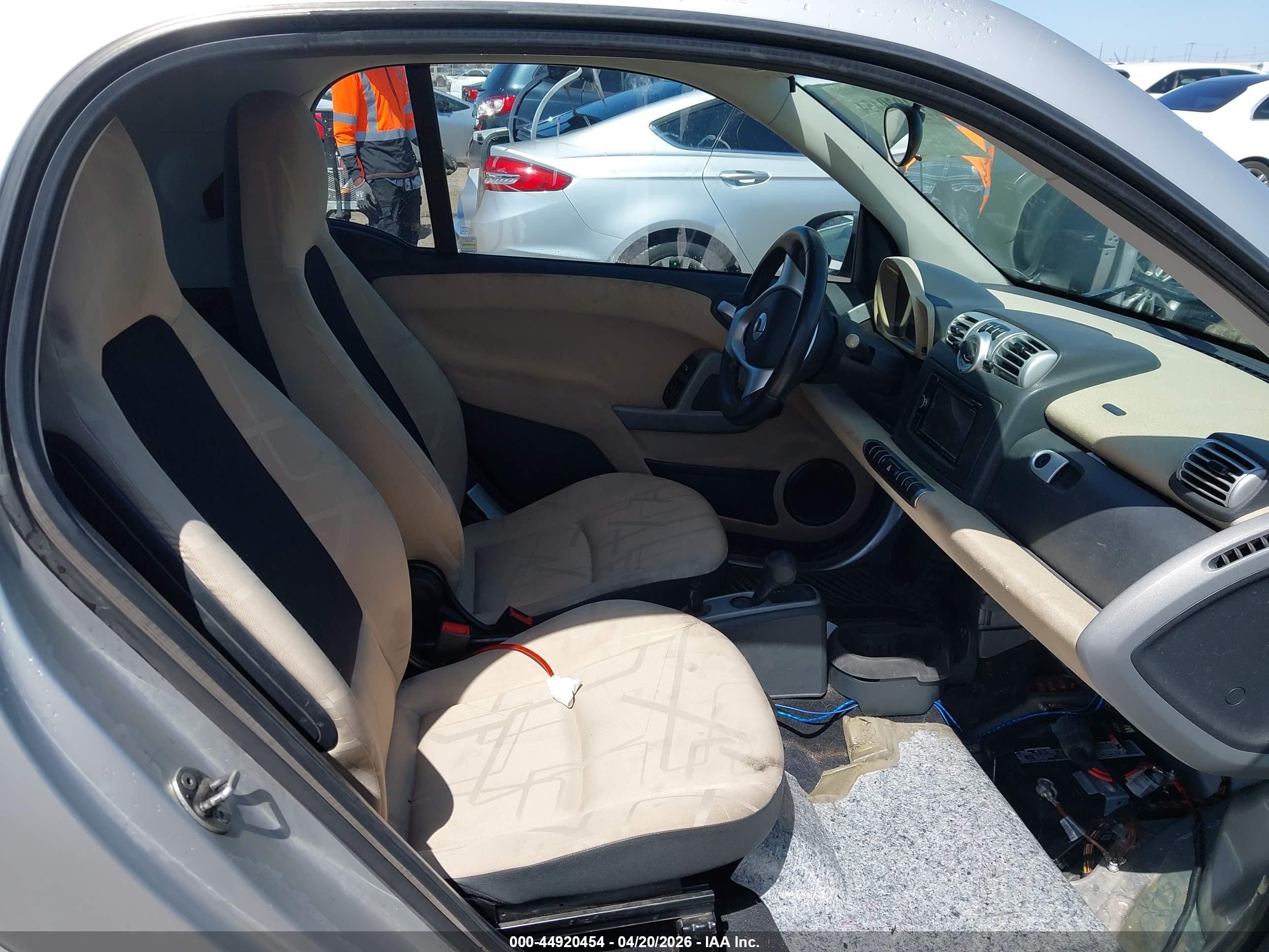 2008 Smart Fortwo Passion/pure White vin: WMEEJ31X68K181848