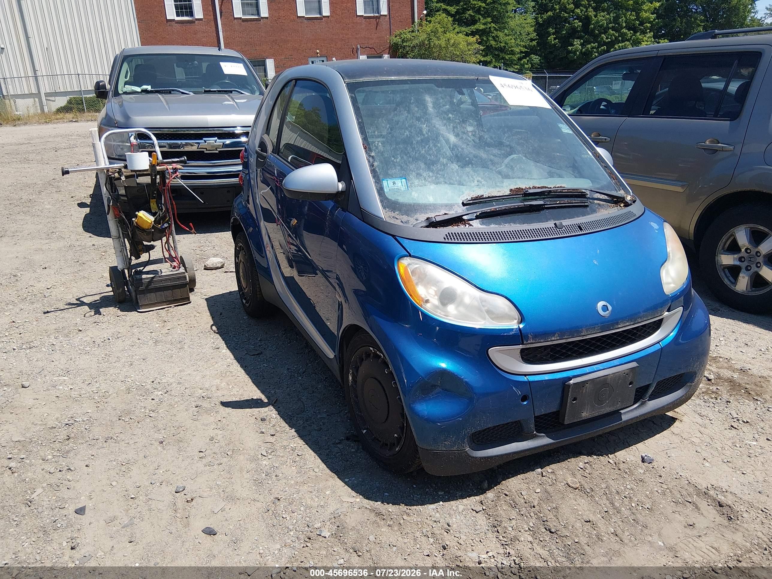 2008 Smart Fortwo Passion/pure Blue vin: WMEEJ31X78K135736