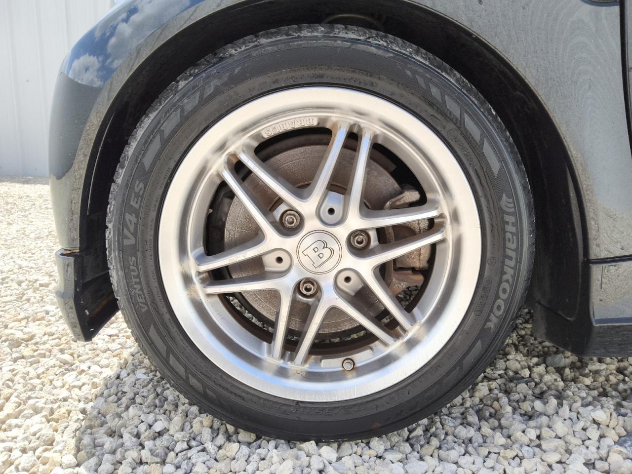 2009 Smart Fortwo Pure Черный vin: WMEEJ31X79K233571 Damage: Left Front Wheel, Aftermarket, Acceptable