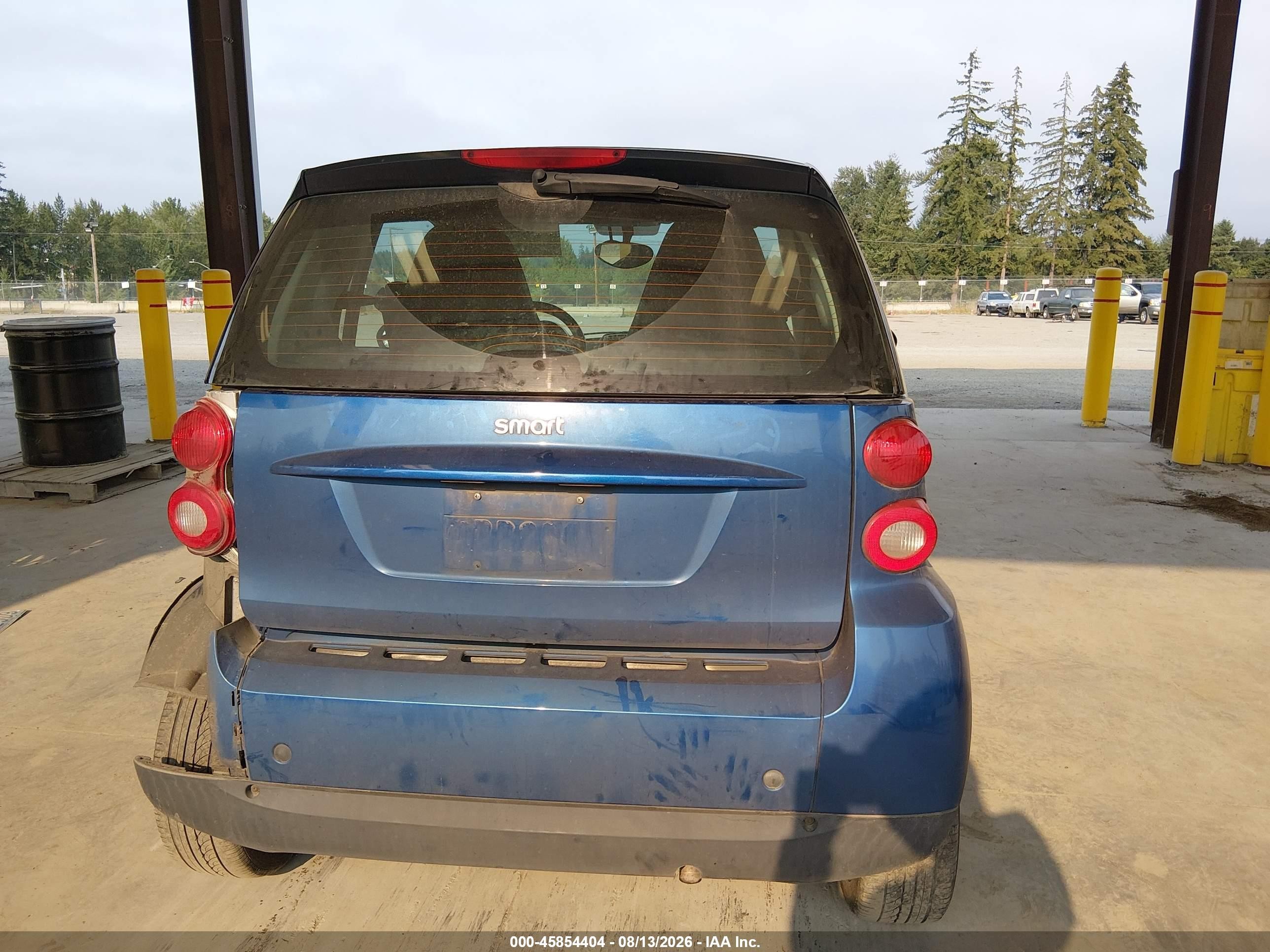 2008 Smart Fortwo Passion/pure Blue vin: WMEEJ31X88K190938