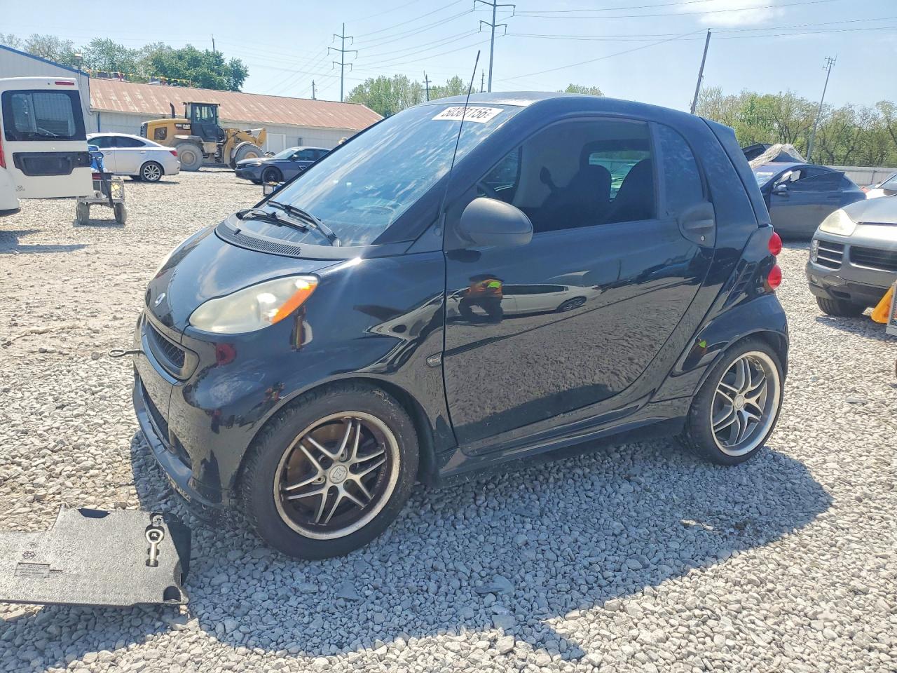 2009 Smart Fortwo Pure Черный vin: WMEEJ31X89K280009