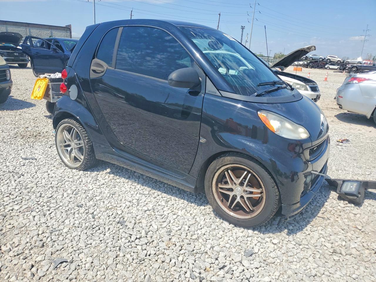 2009 Smart Fortwo Pure Black vin: WMEEJ31X89K280009