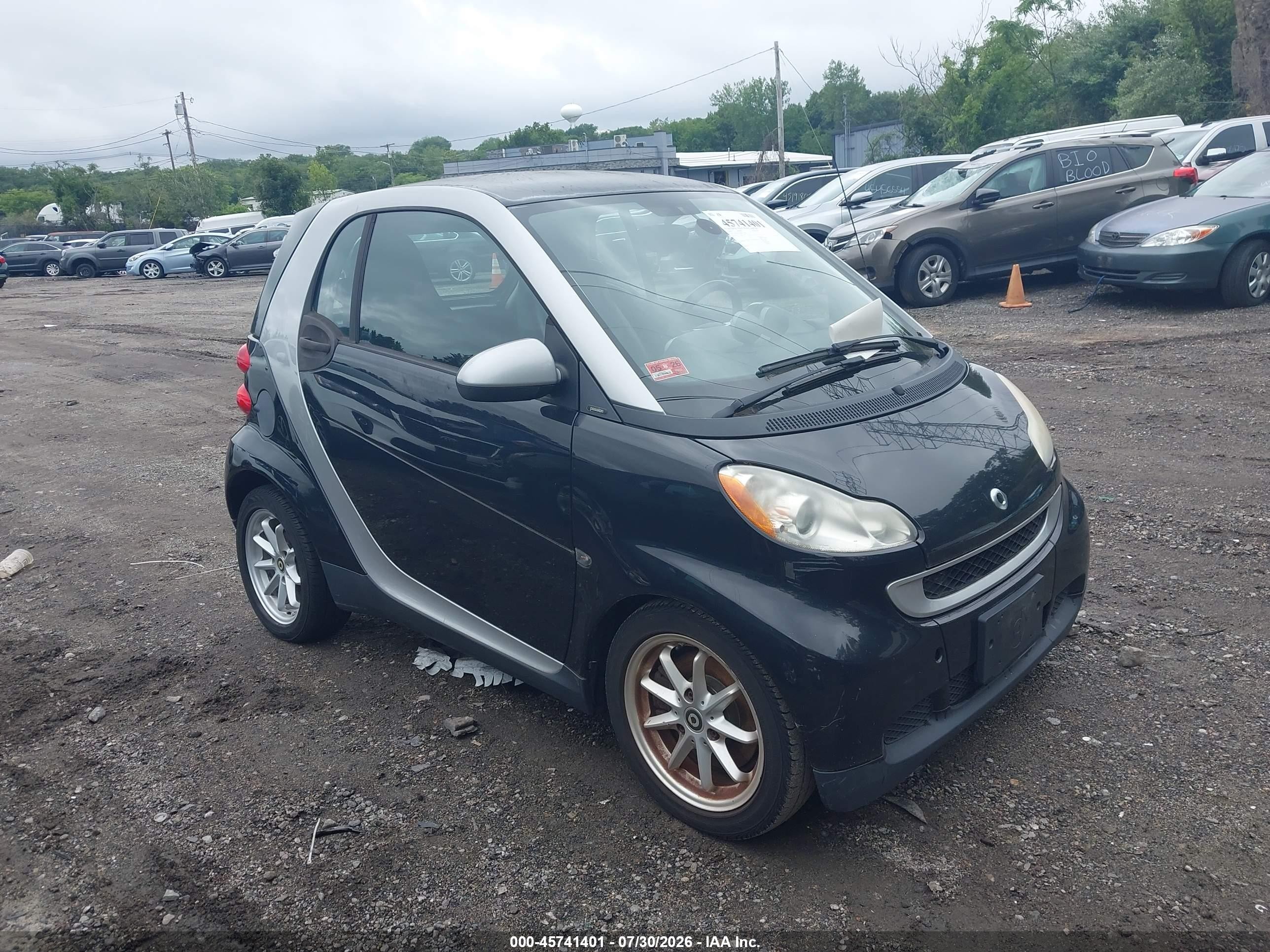 2008 Smart Fortwo Passion/pure Black vin: WMEEJ31X98K137066