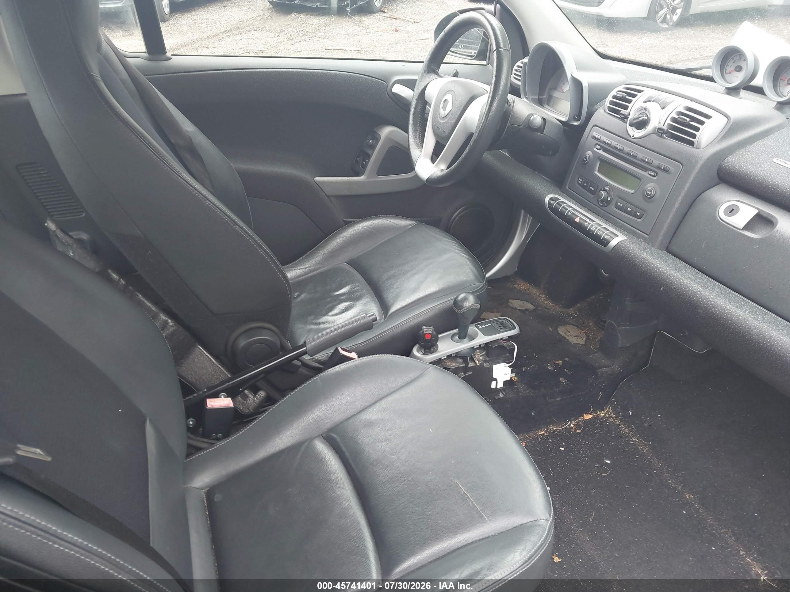 2008 Smart Fortwo Passion/pure Black vin: WMEEJ31X98K137066