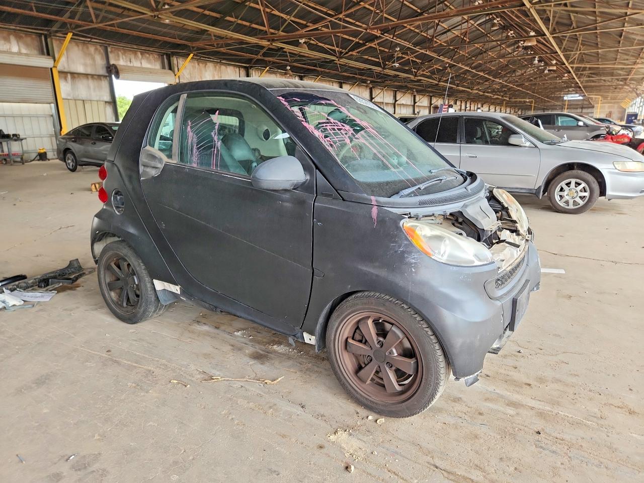 2012 Smart Fortwo Pure Черный vin: WMEEJ3BA0CK550416