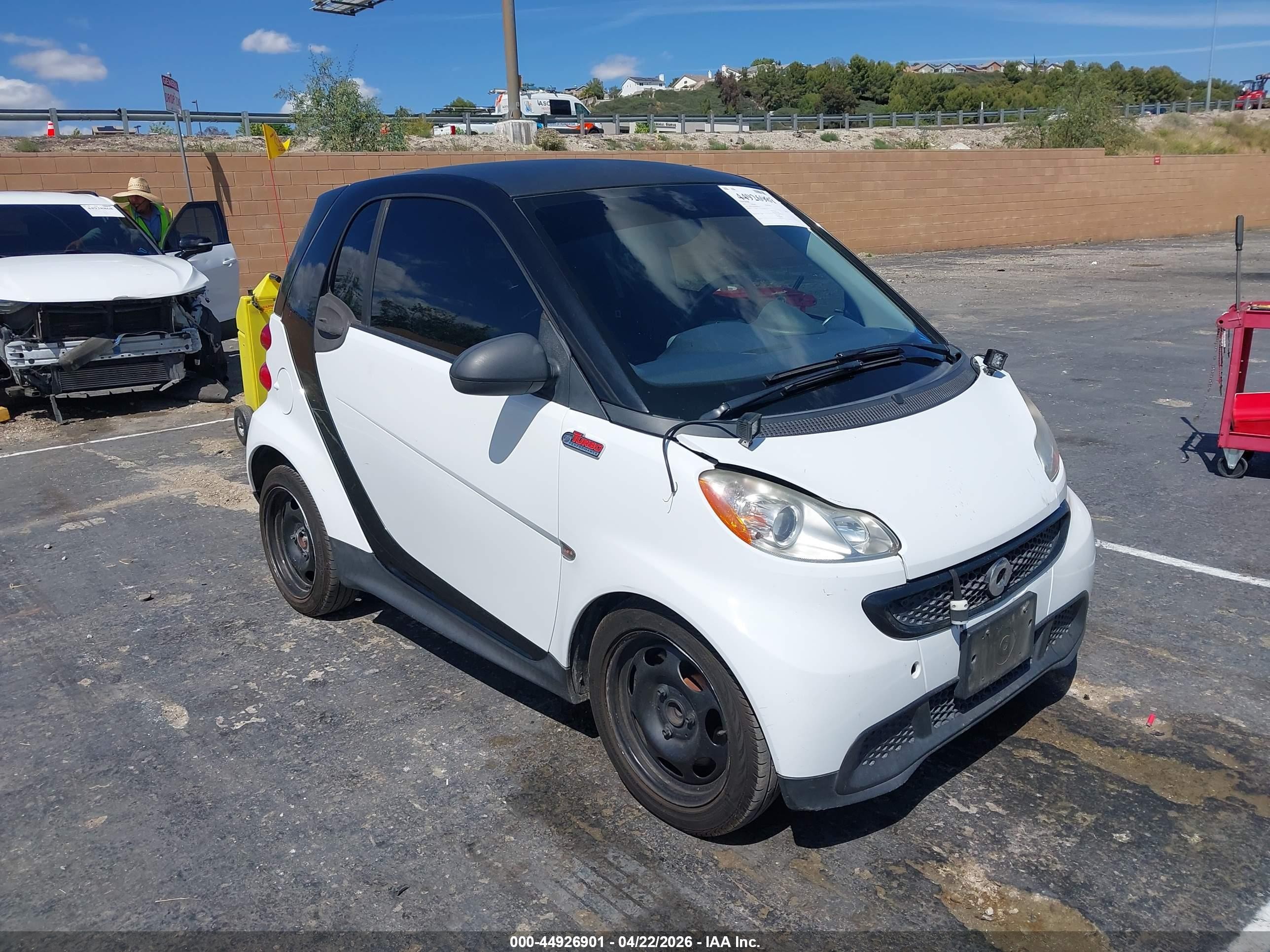 2013 Smart Fortwo Pure White vin: WMEEJ3BA0DK601561