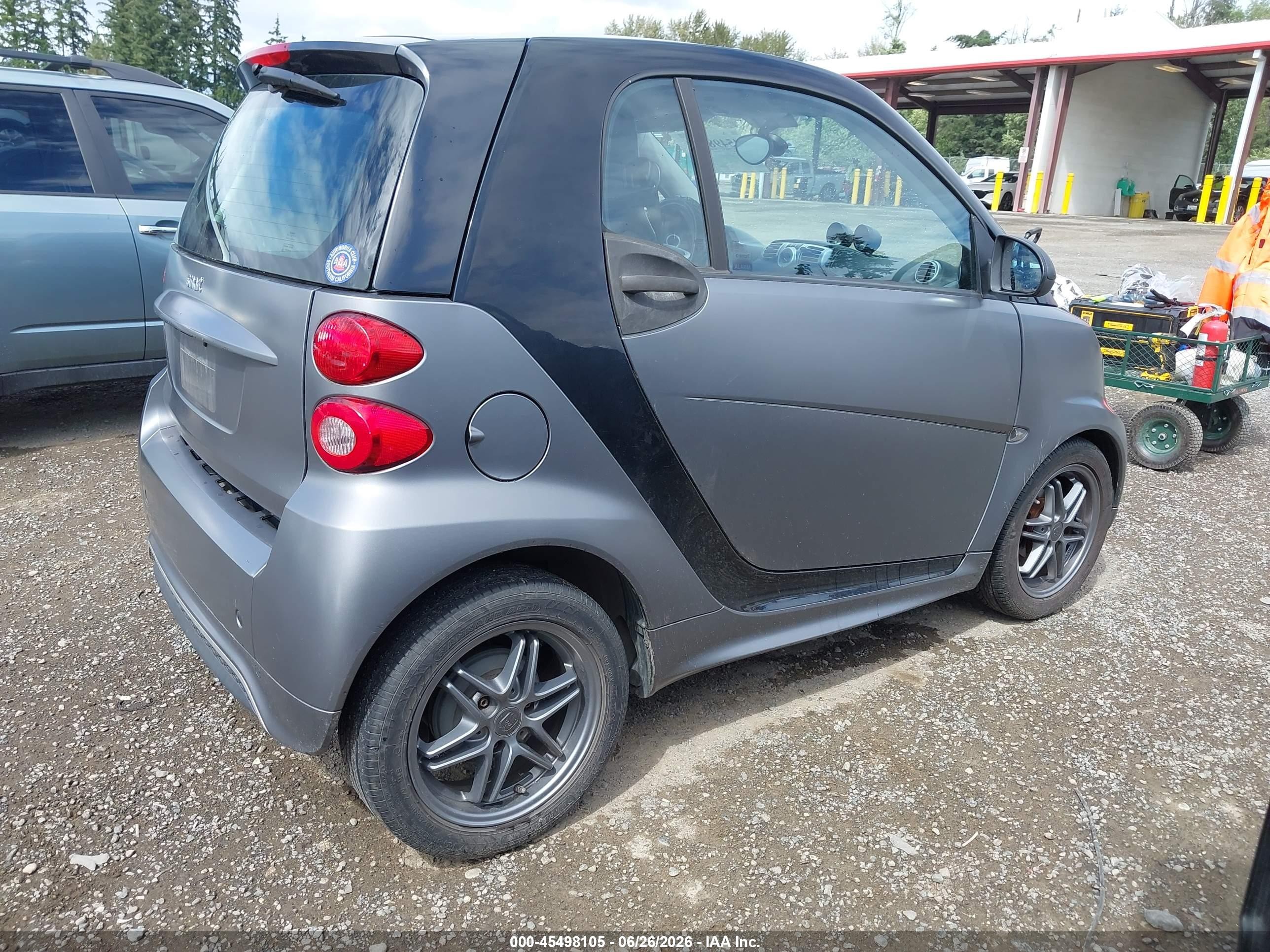2013 Smart Fortwo Passion Gray vin: WMEEJ3BA2DK601366