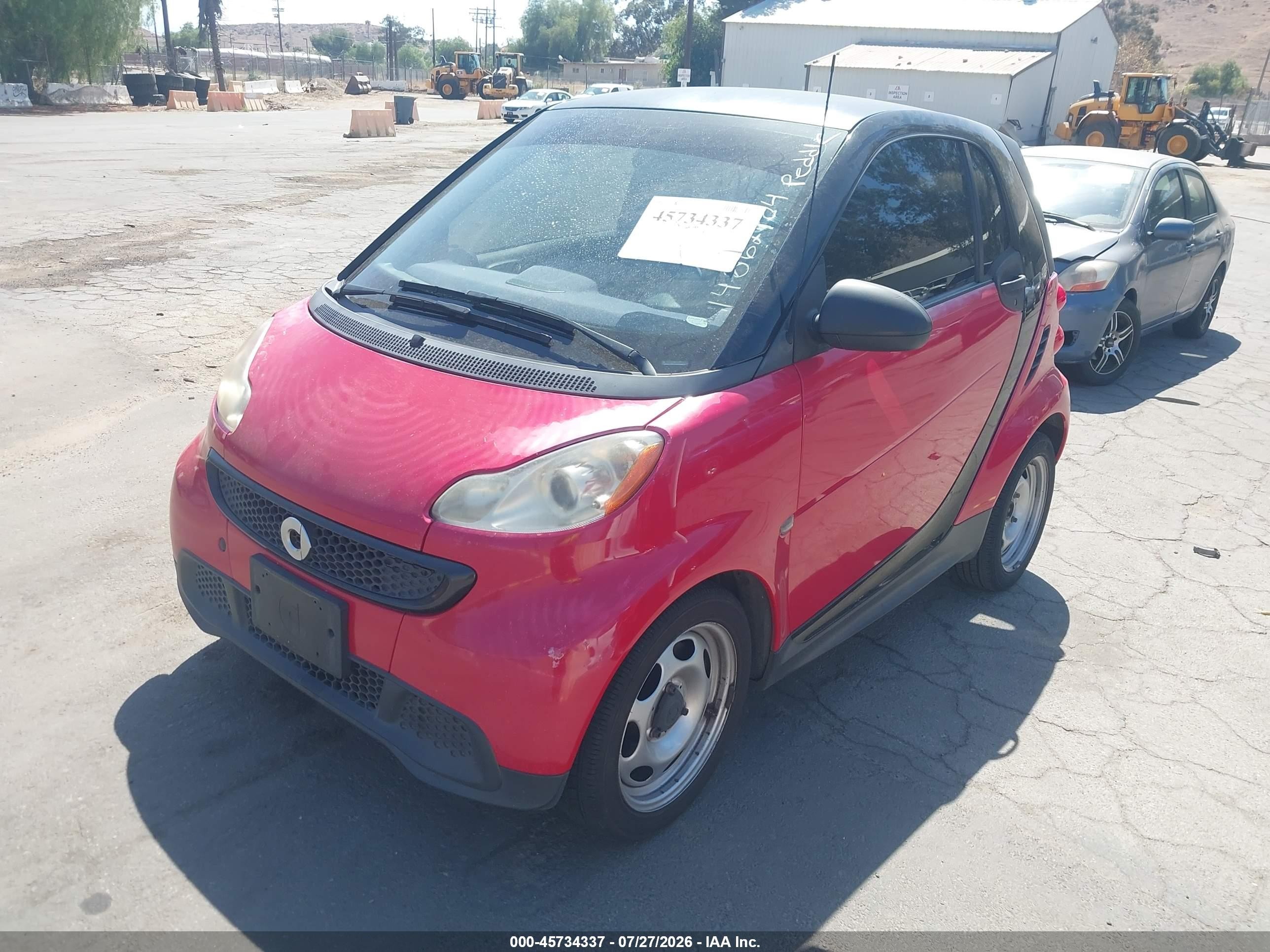 2015 Smart Fortwo Pure Red vin: WMEEJ3BA2FK799546