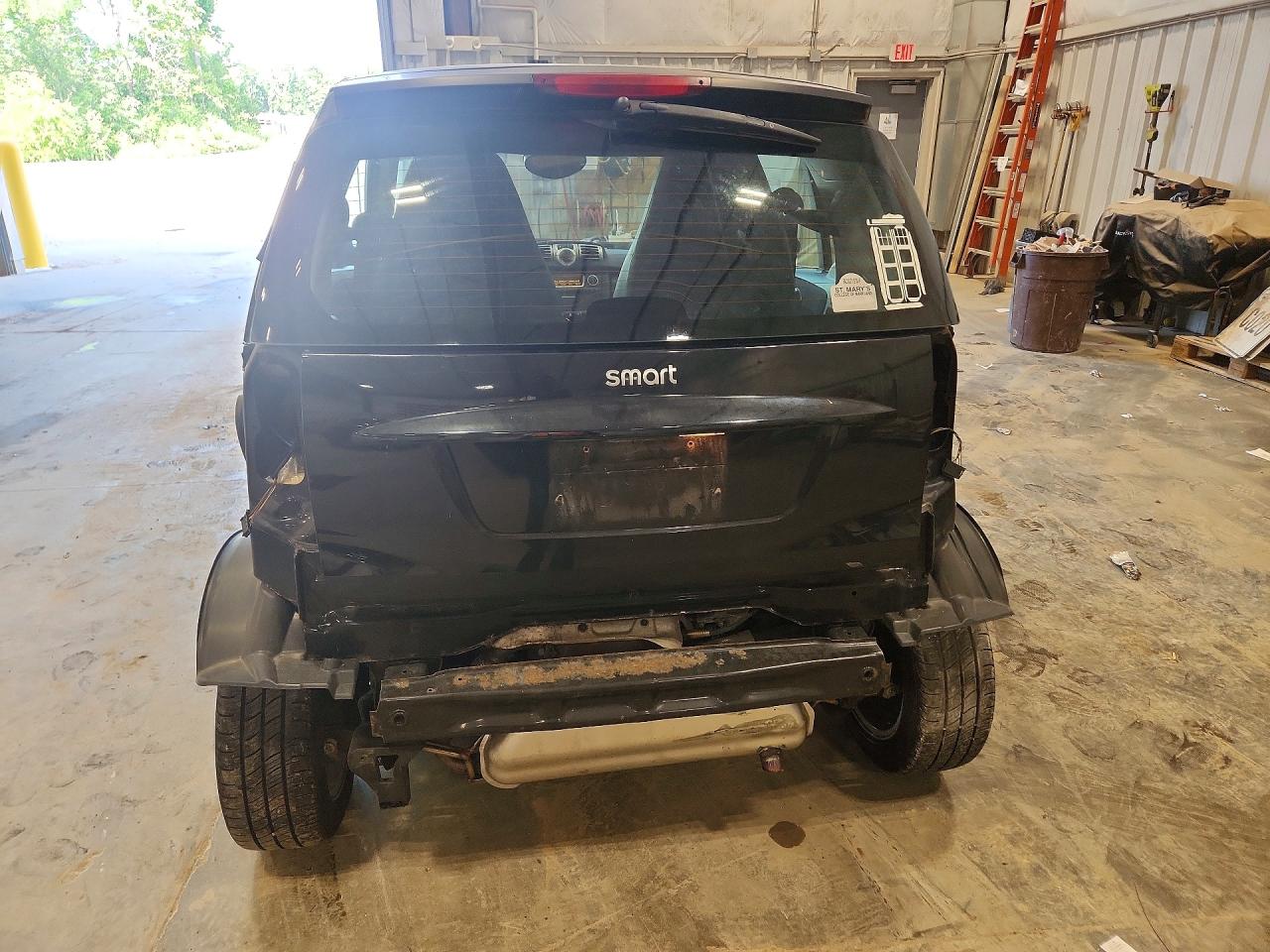 2012 Smart Fortwo Pure Black vin: WMEEJ3BA4CK564836