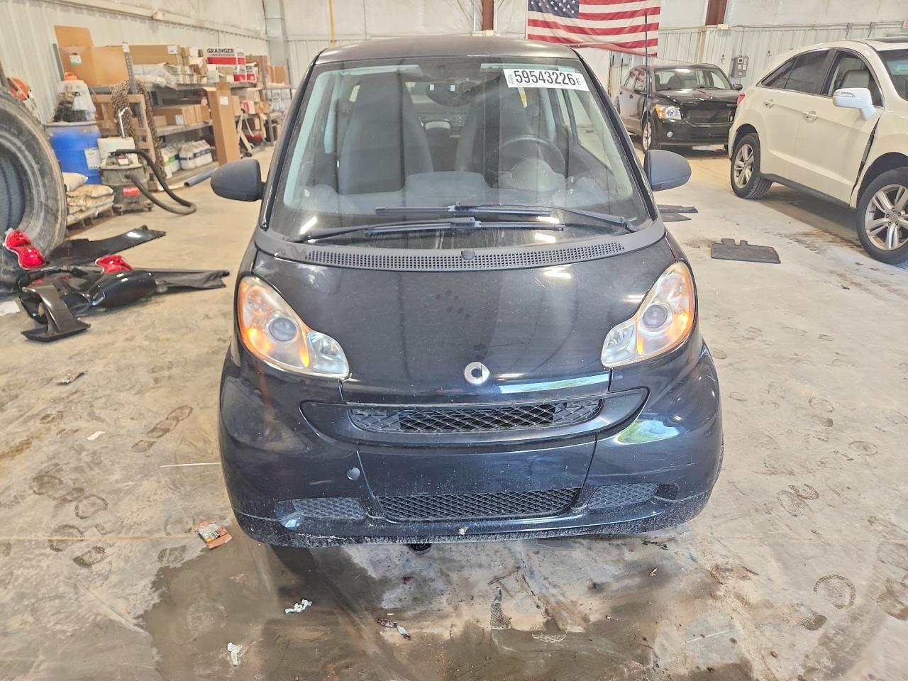 2012 Smart Fortwo Pure Black vin: WMEEJ3BA4CK564836
