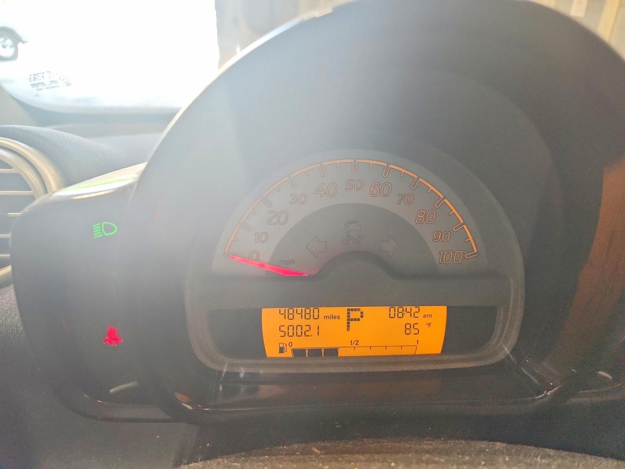 2012 Smart Fortwo Pure Black vin: WMEEJ3BA4CK564836