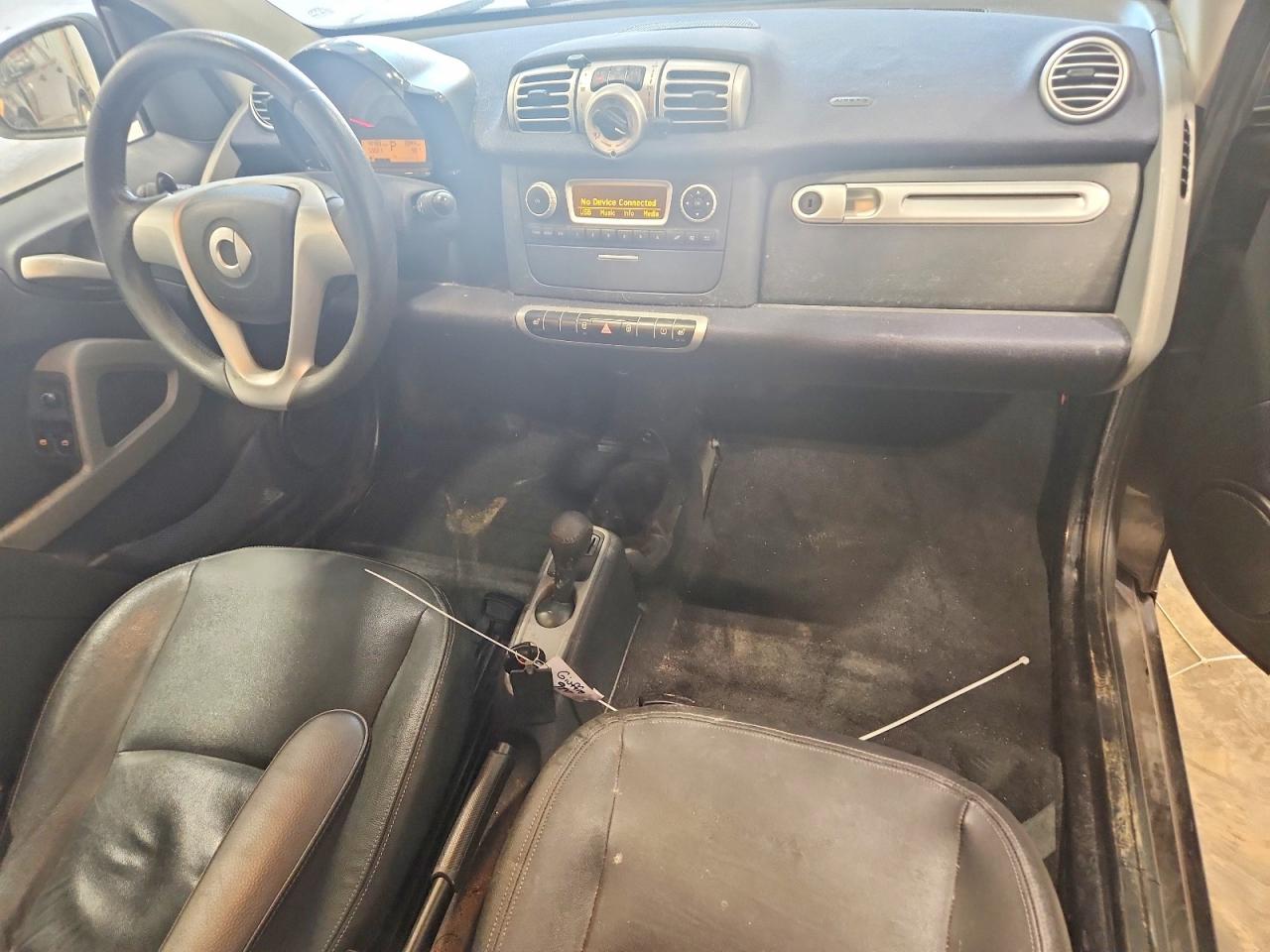 2012 Smart Fortwo Pure Black vin: WMEEJ3BA4CK564836