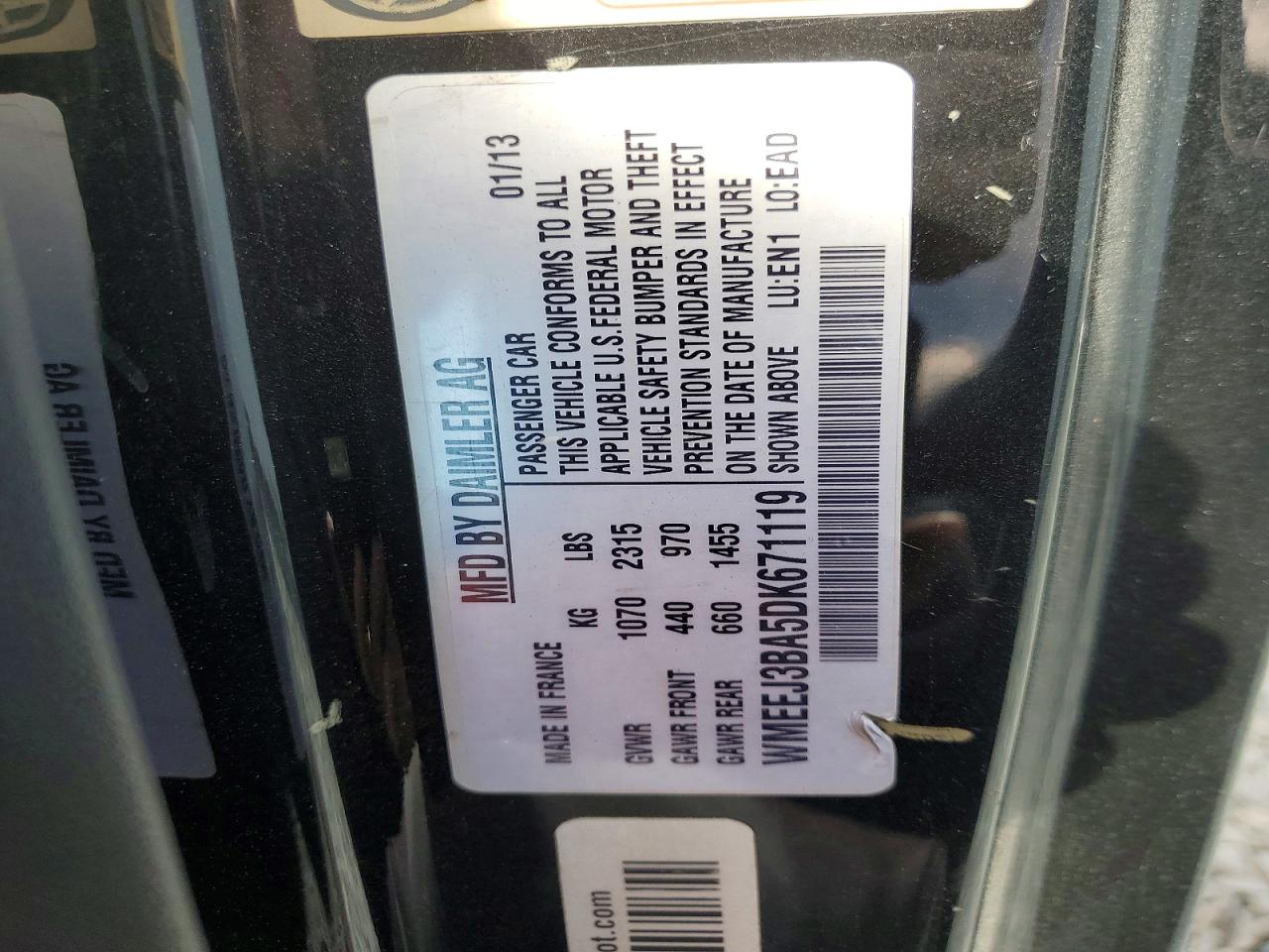 2013 Smart Fortwo Pure/passion Серебряный vin: WMEEJ3BA5DK671119