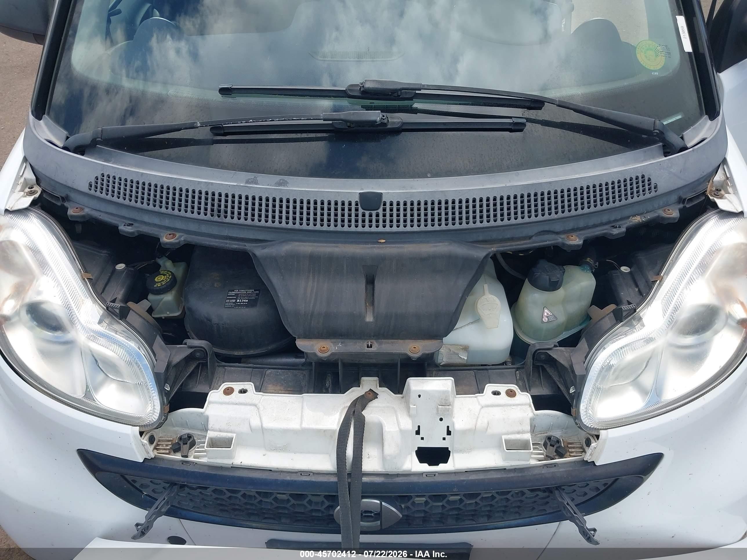2013 Smart Fortwo Pure Белый vin: WMEEJ3BA5DK709593