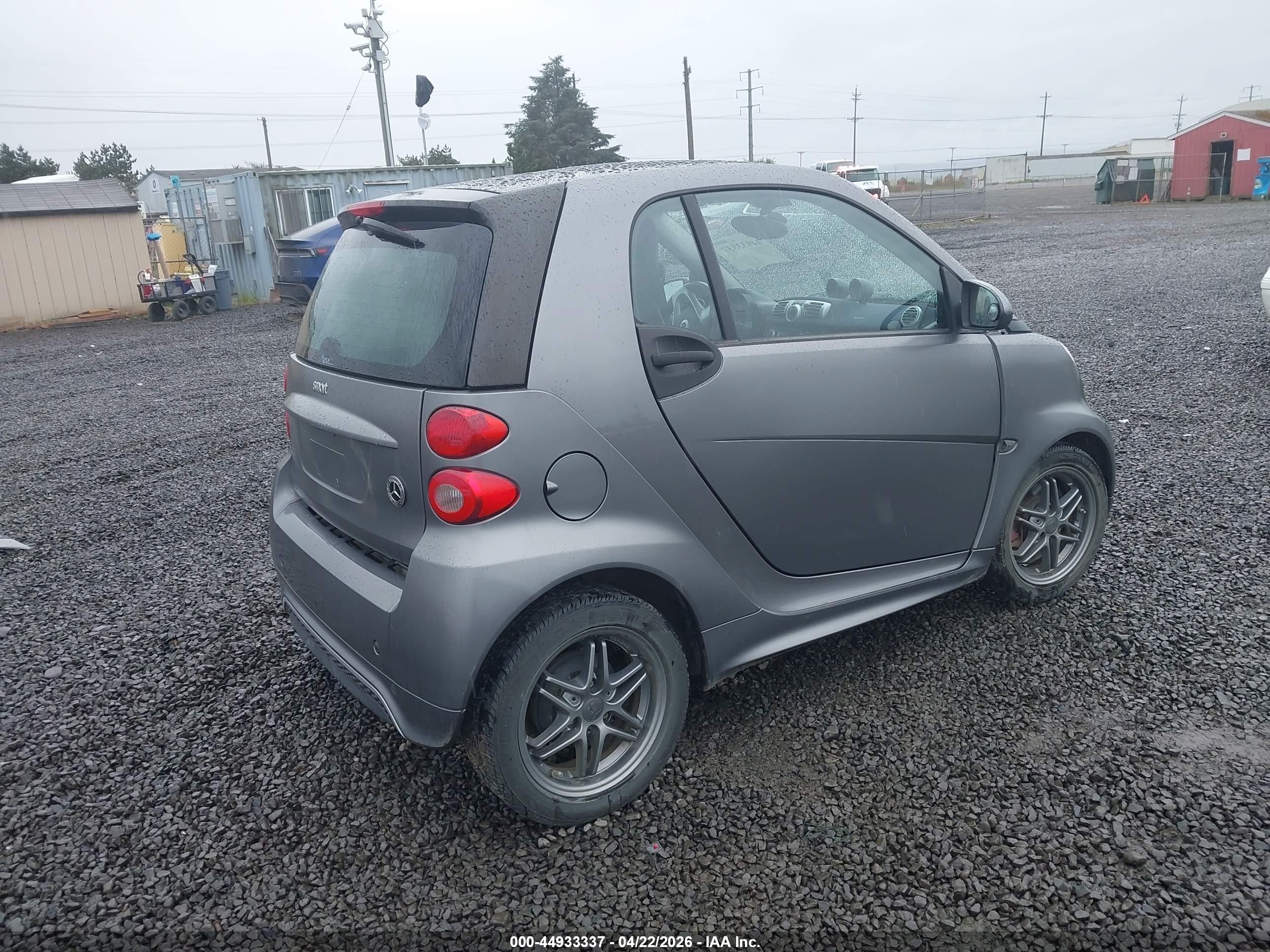 2014 Smart Fortwo Passion Gray vin: WMEEJ3BA5EK783016