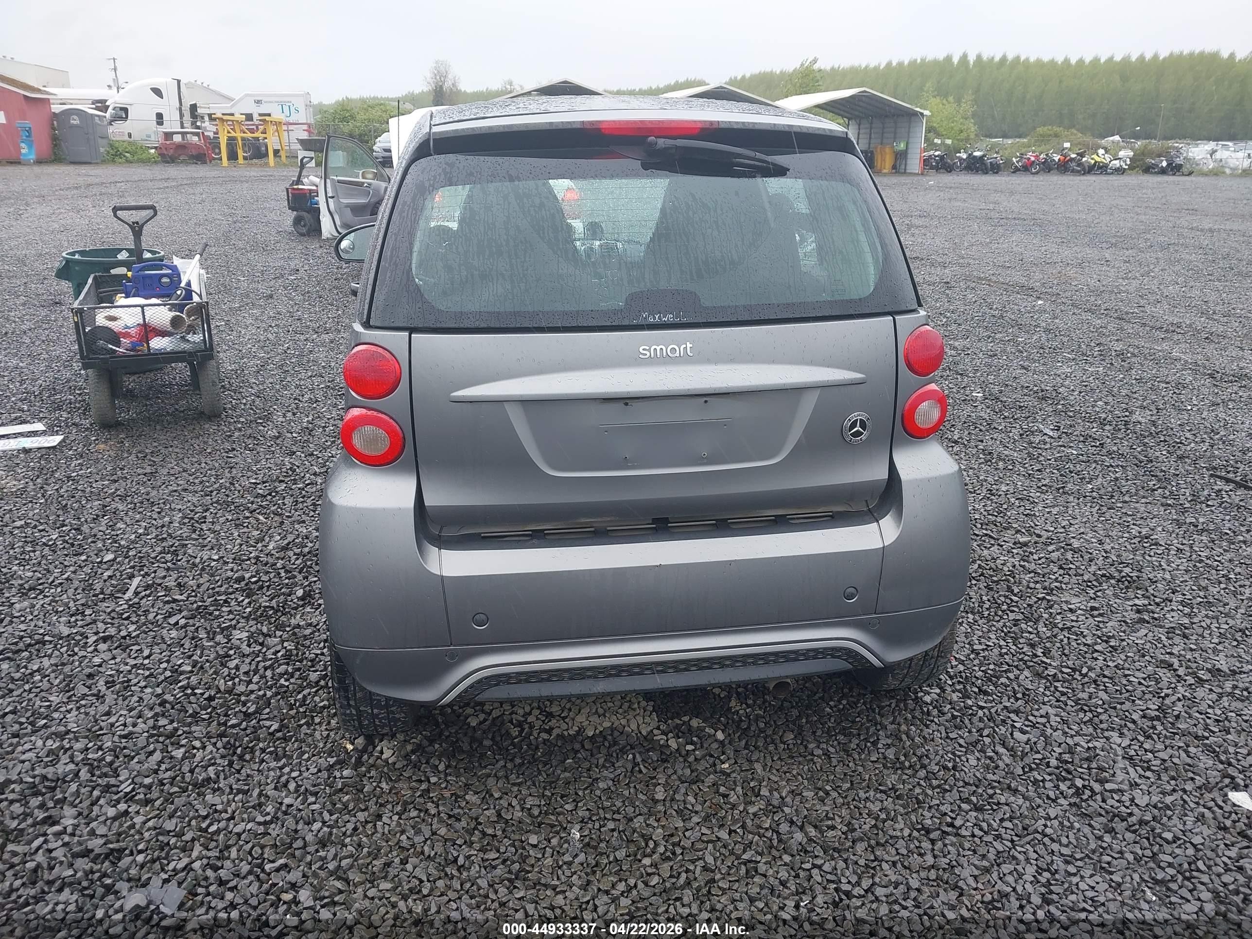 2014 Smart Fortwo Passion Gray vin: WMEEJ3BA5EK783016