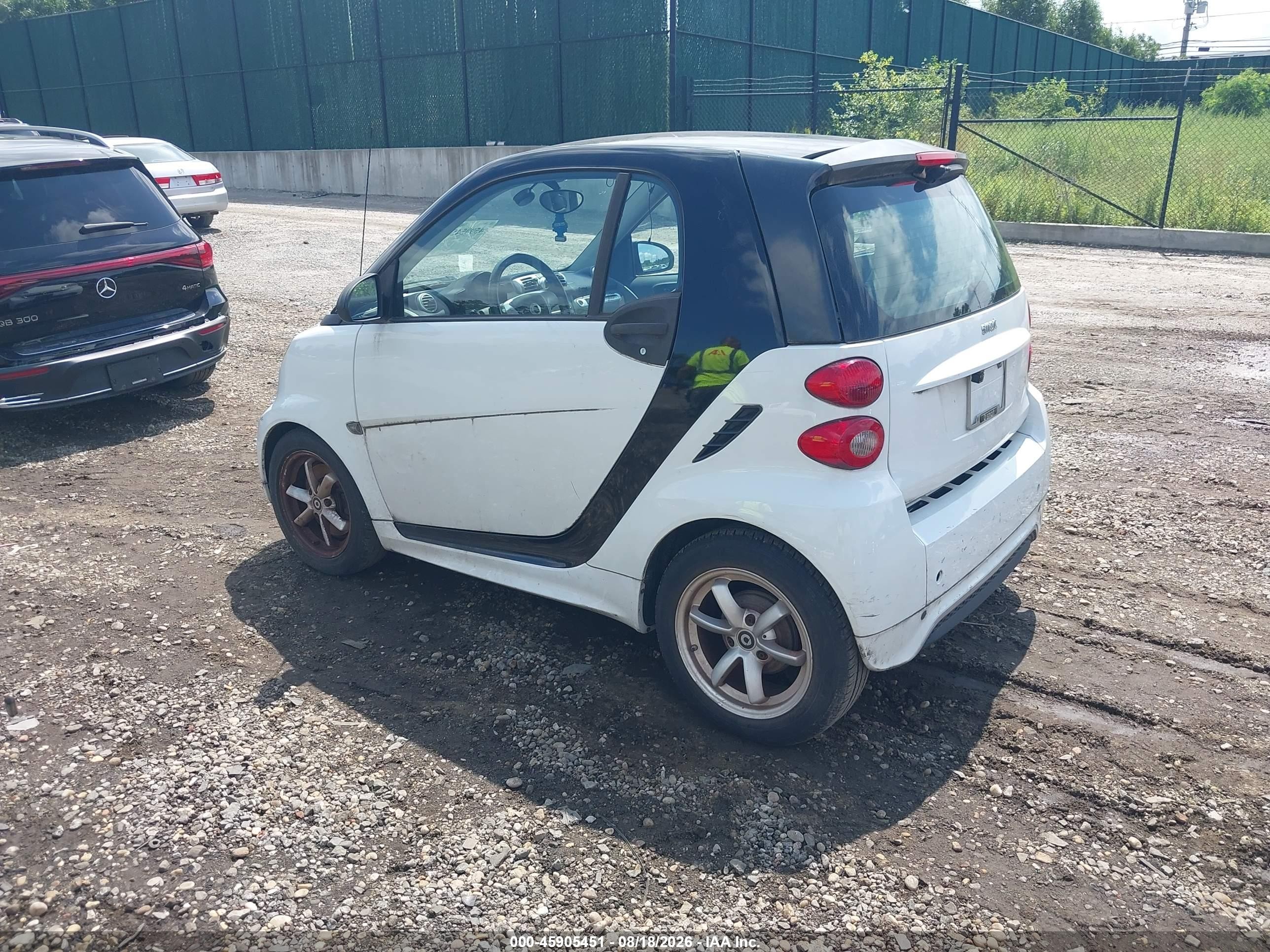 2015 Smart Fortwo Passion White vin: WMEEJ3BA6FK804263