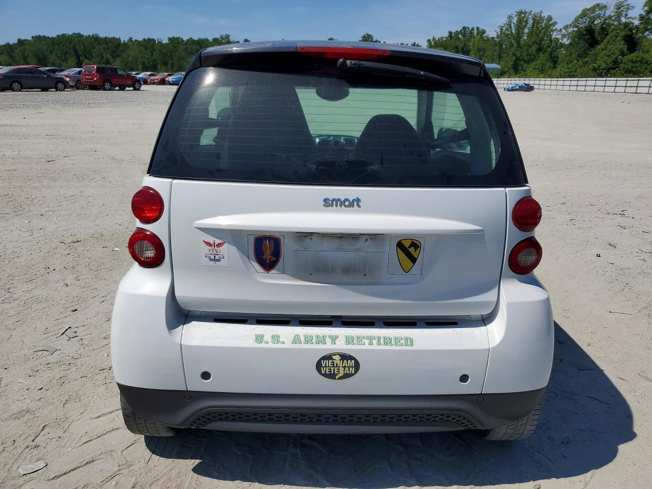 2015 Smart Fortwo Pure White vin: WMEEJ3BA7FK797257