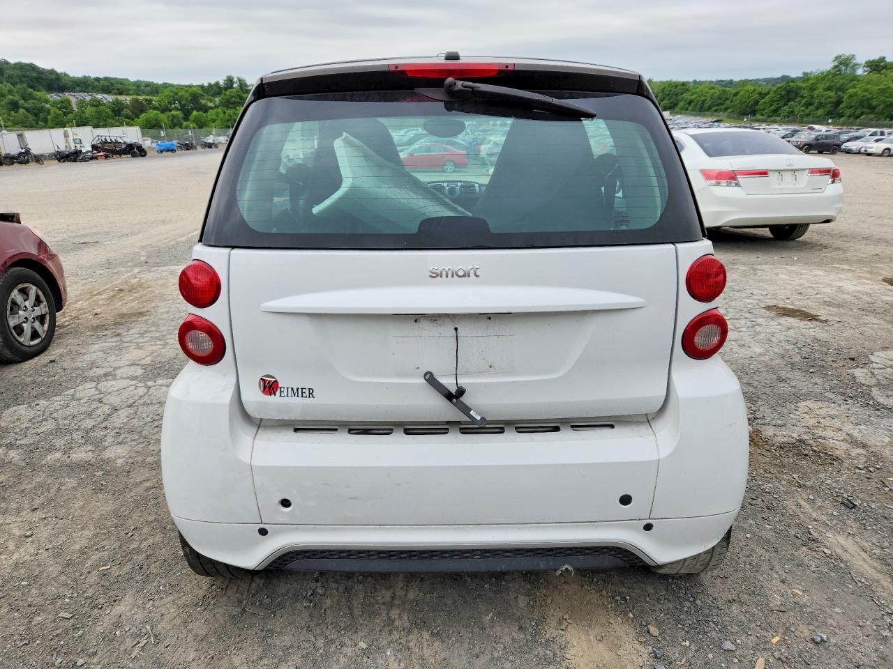 2015 Smart Fortwo Pure White vin: WMEEJ3BA7FK814218