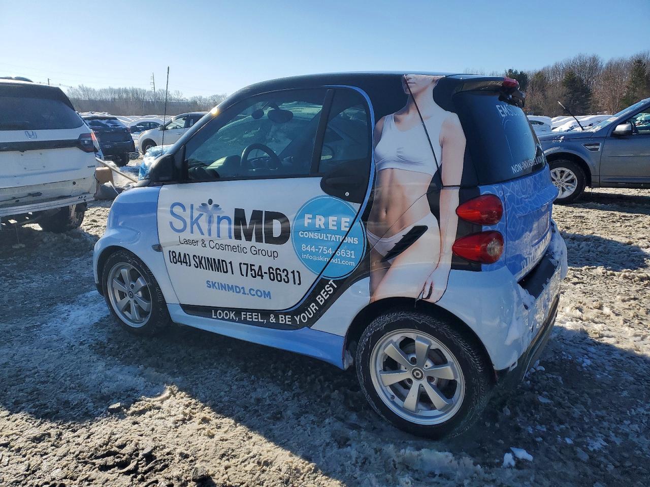 2013 Smart Fortwo Pure Two Tone vin: WMEEJ3BA9DK615233