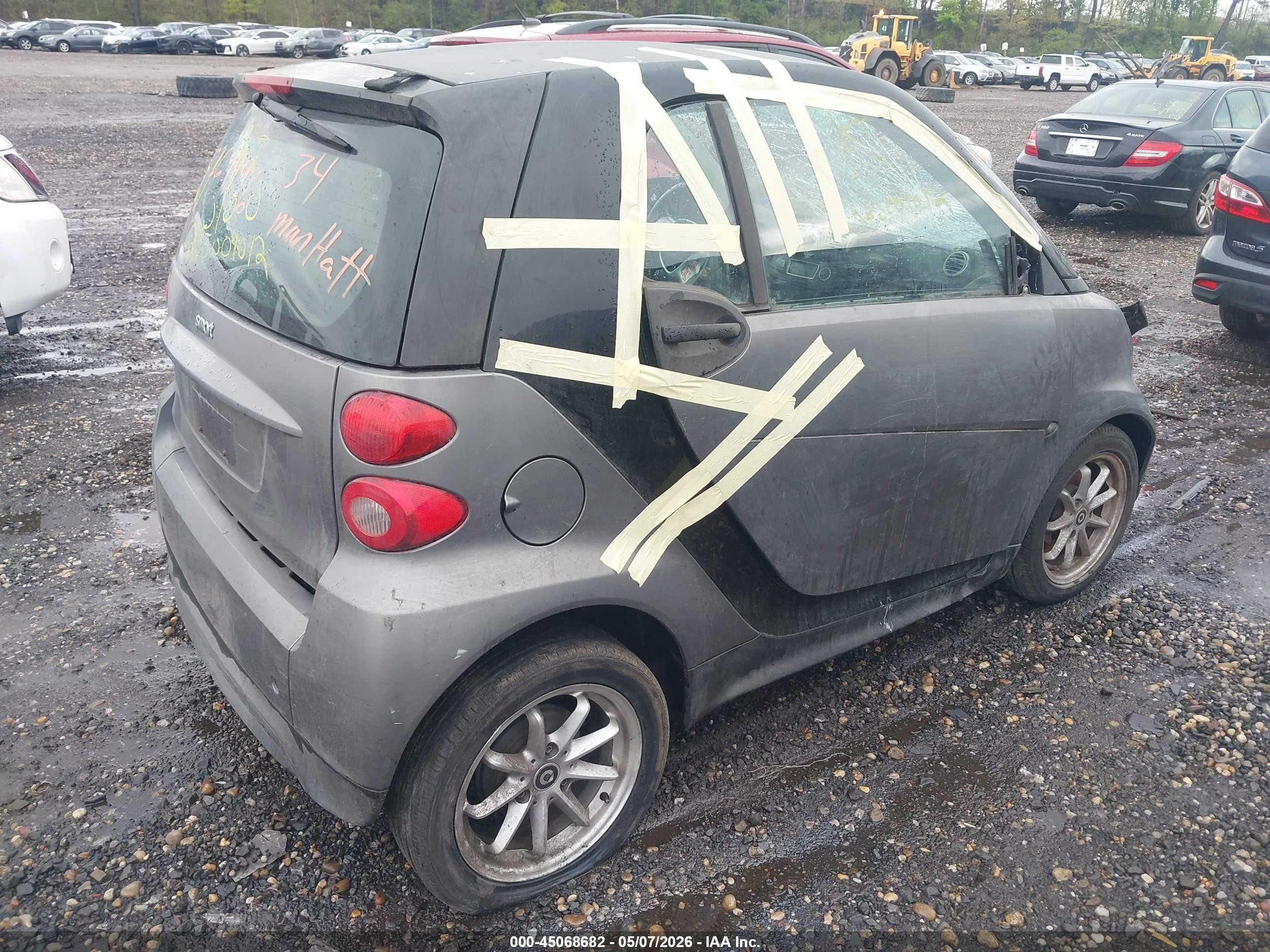 2013 Smart Fortwo Pure Gray vin: WMEEJ3BA9DK664285