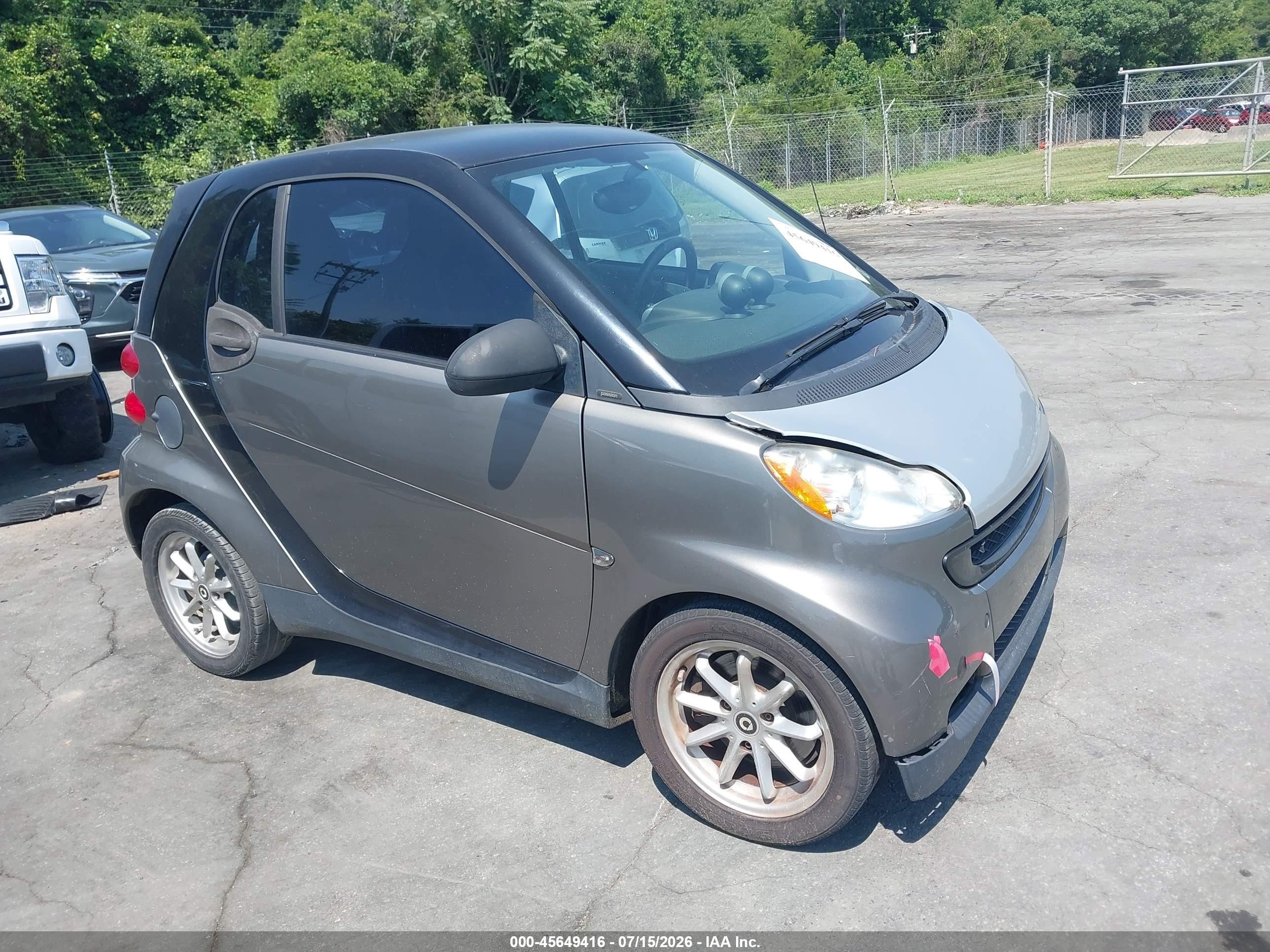 2010 Smart Fortwo Passion/pure Серый vin: WMEEJ3BAXAK344226