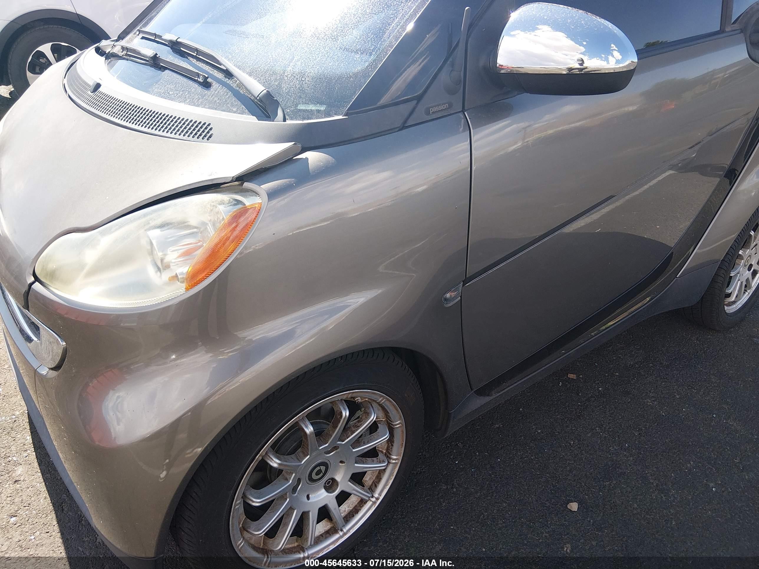2011 Smart Fortwo Passion/pure Бежевый vin: WMEEJ3BAXBK419119