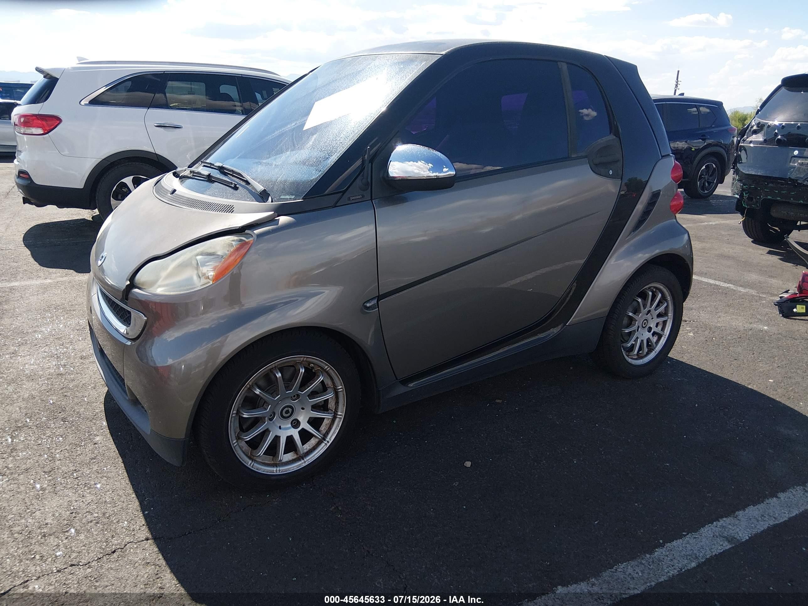 2011 Smart Fortwo Passion/pure Бежевый vin: WMEEJ3BAXBK419119