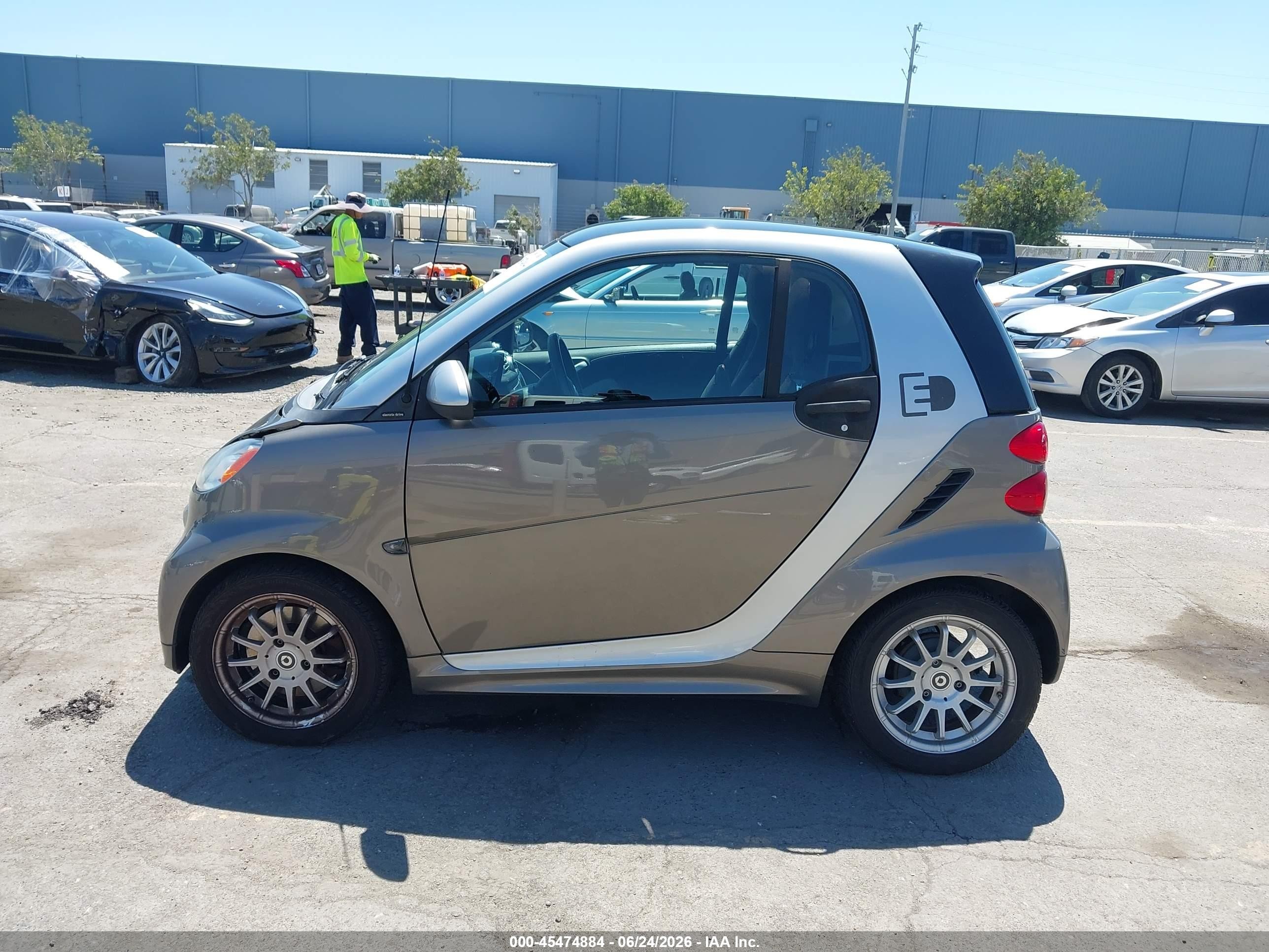 2013 Smart Fortwo Electric Drive Passion Brown vin: WMEEJ9AA1DK708624