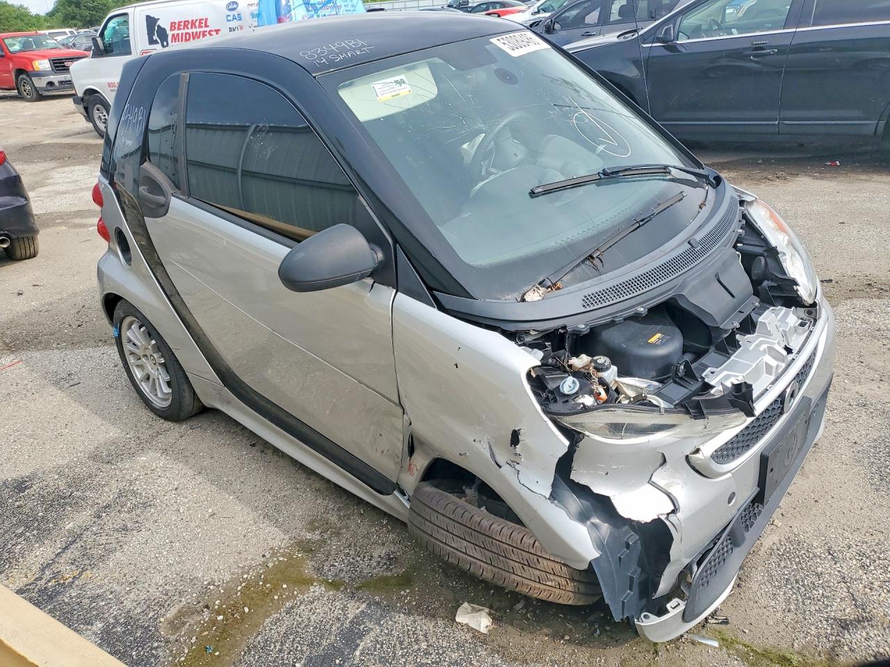 2014 Smart Fortwo Gray vin: WMEEJ9AA7EK736218