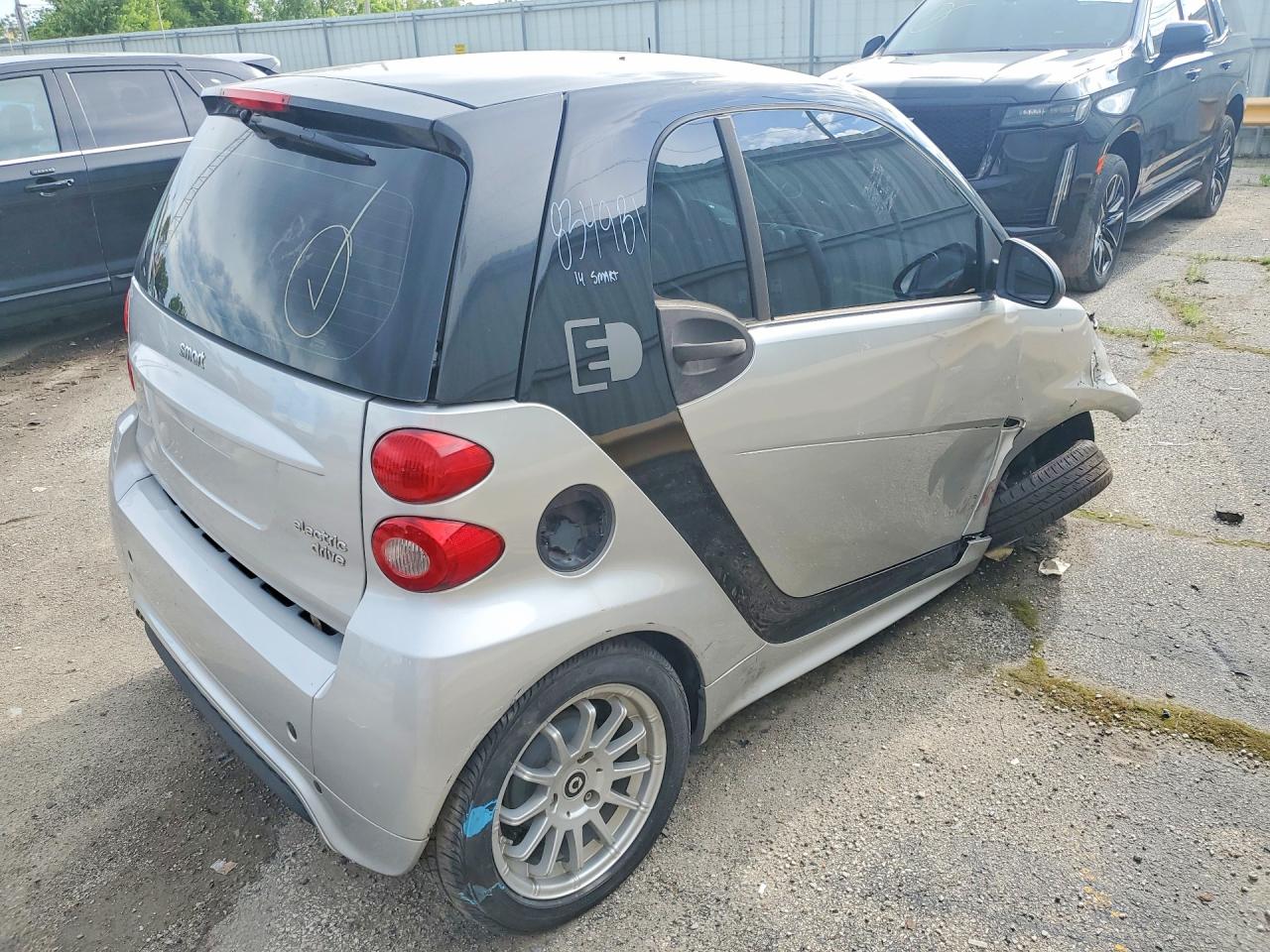 2014 Smart Fortwo Gray vin: WMEEJ9AA7EK736218