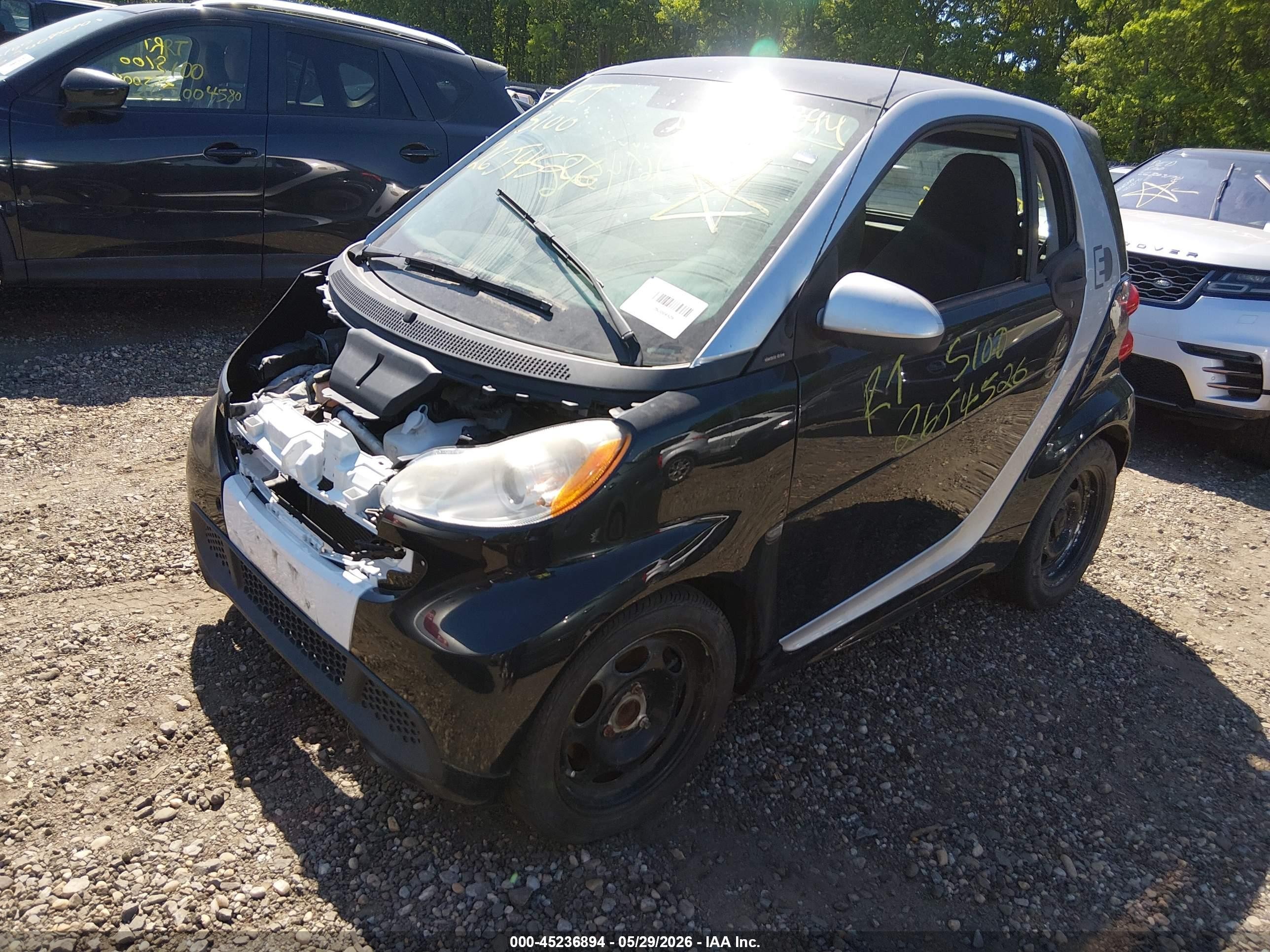 2013 Smart Fortwo Electric Drive Passion Black vin: WMEEJ9AA9DK723002