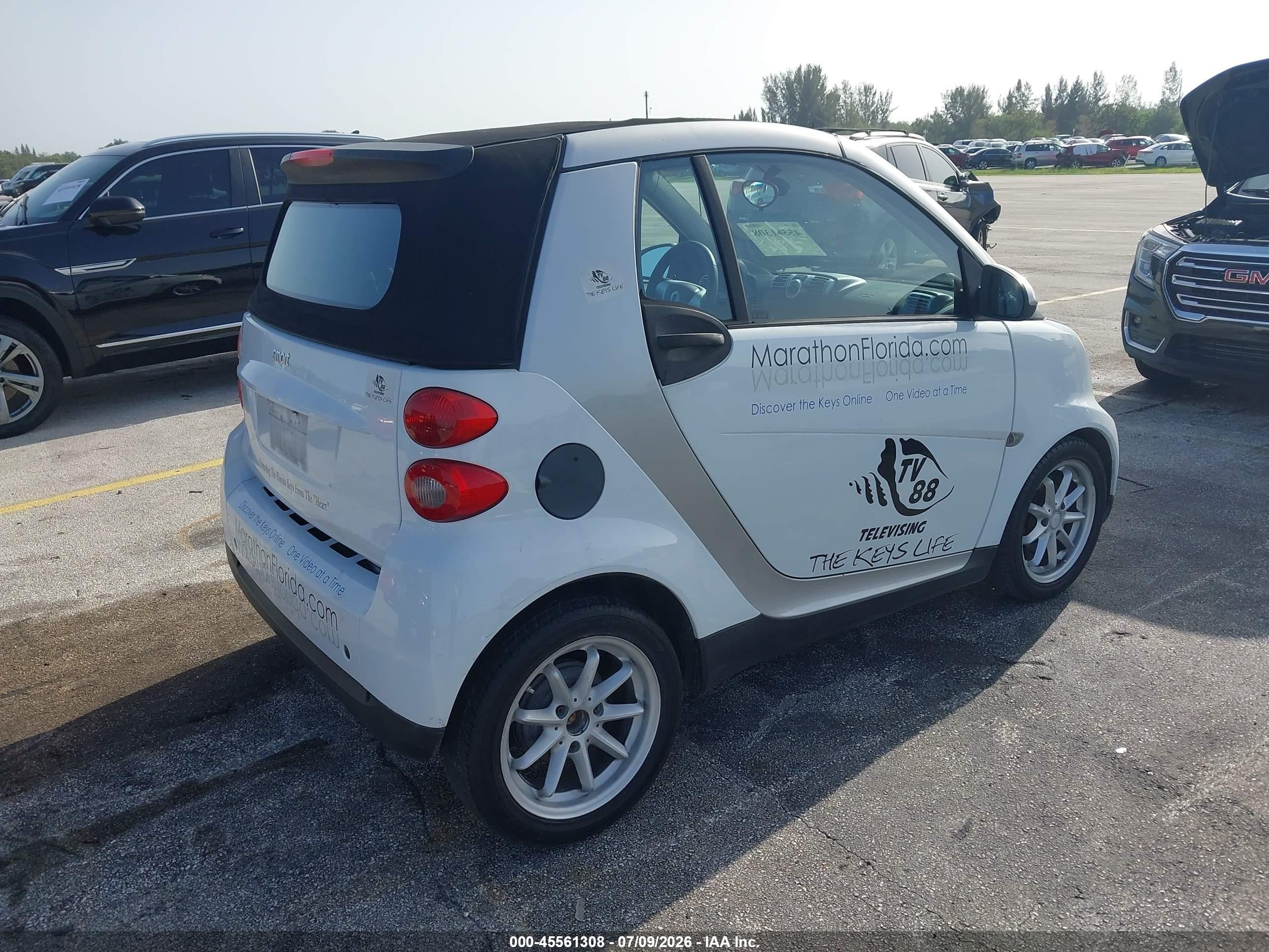 2009 Smart Fortwo Brabus/passion Белый vin: WMEEK31X19K218111
