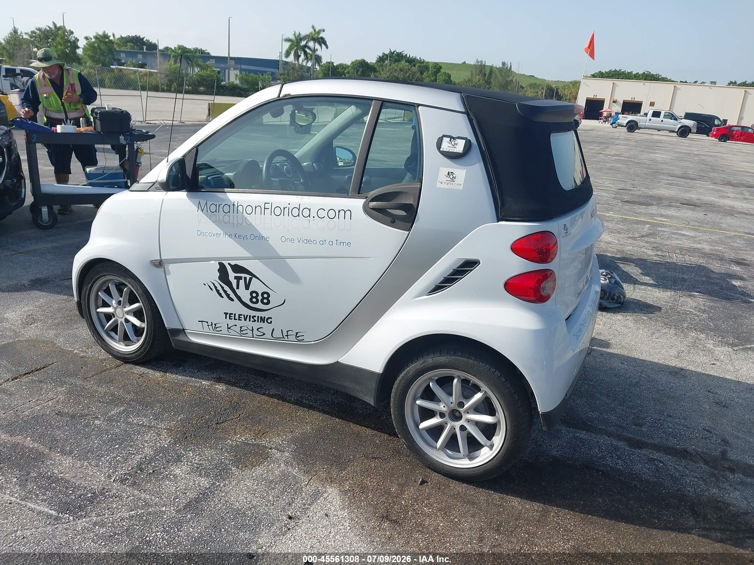 2009 Smart Fortwo Brabus/passion Белый vin: WMEEK31X19K218111