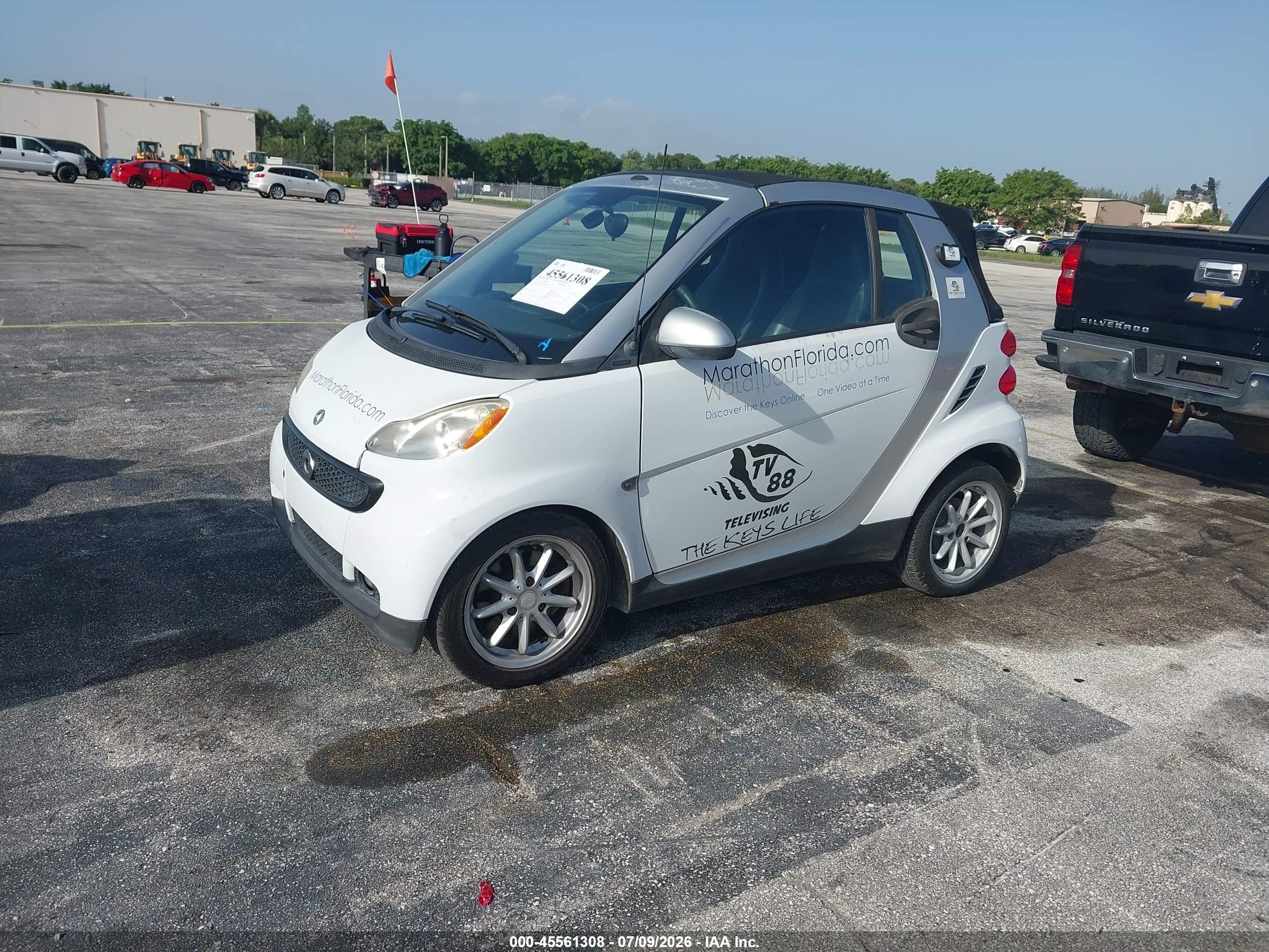 2009 Smart Fortwo Brabus/passion Белый vin: WMEEK31X19K218111