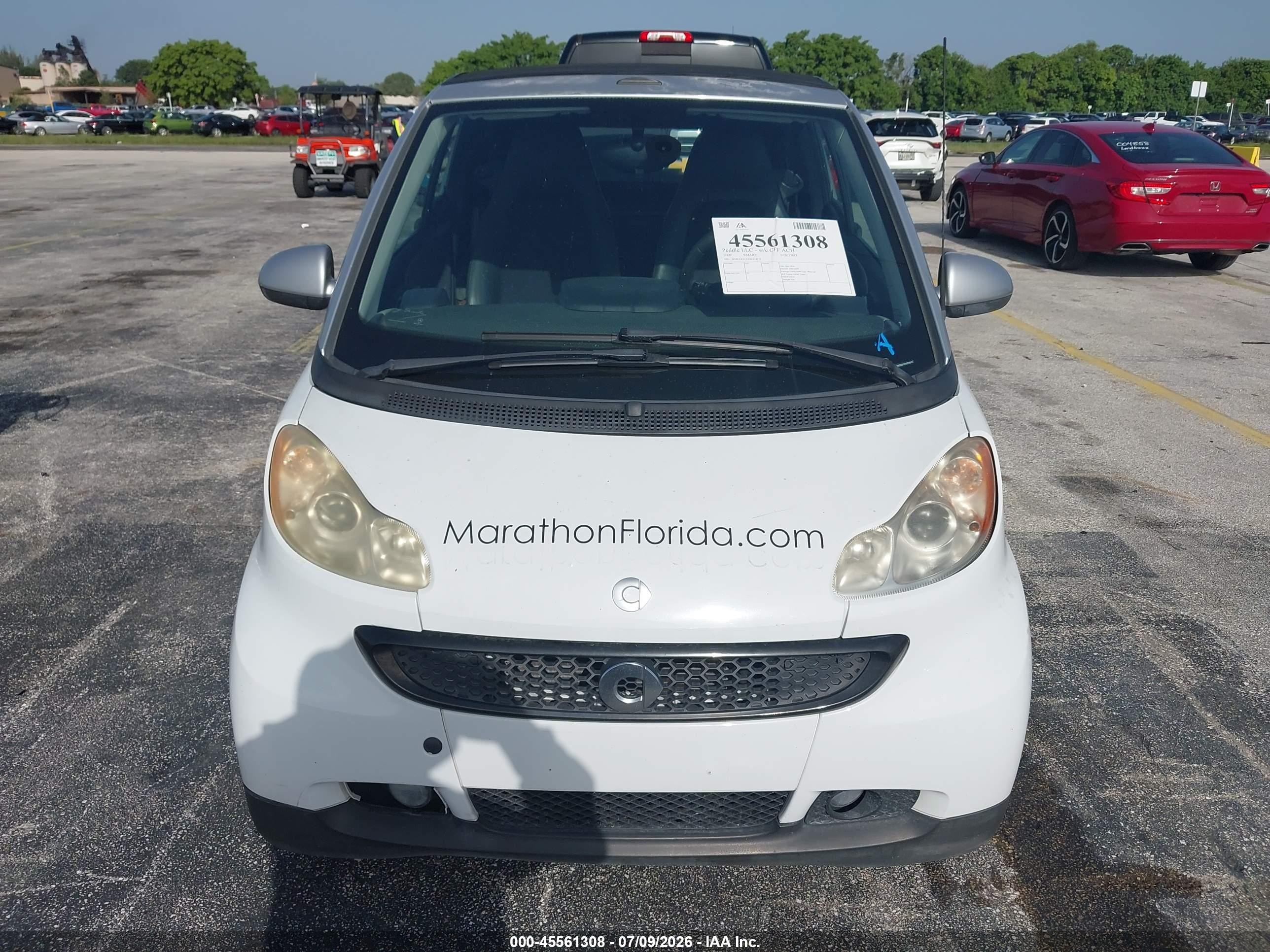 2009 Smart Fortwo Brabus/passion Белый vin: WMEEK31X19K218111