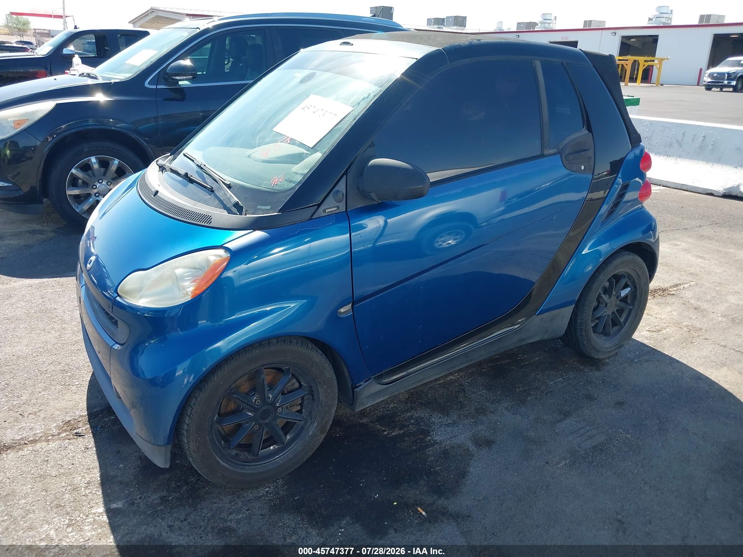 2009 Smart Fortwo Brabus/passion Blue vin: WMEEK31X39K263647