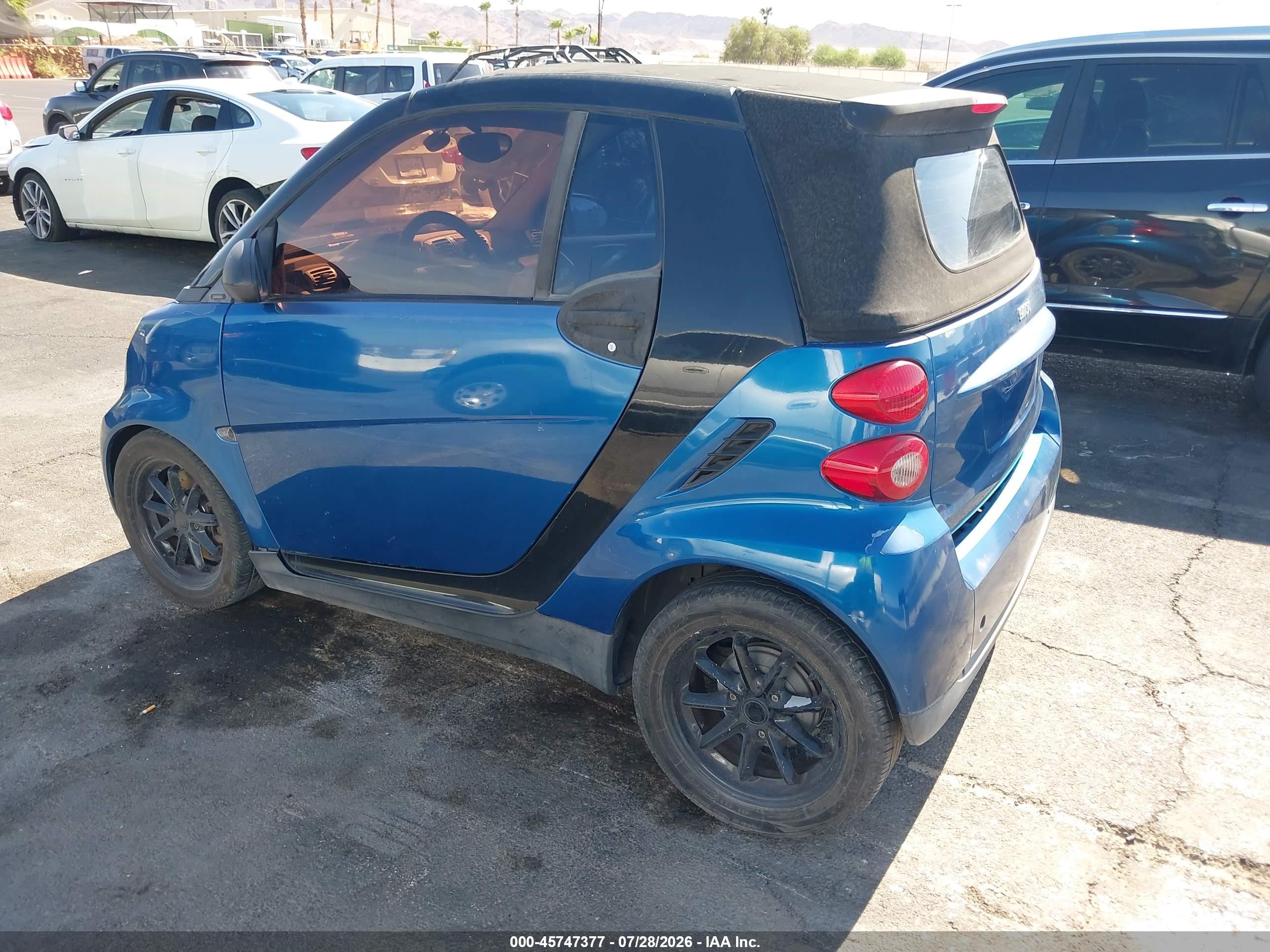 2009 Smart Fortwo Brabus/passion Blue vin: WMEEK31X39K263647