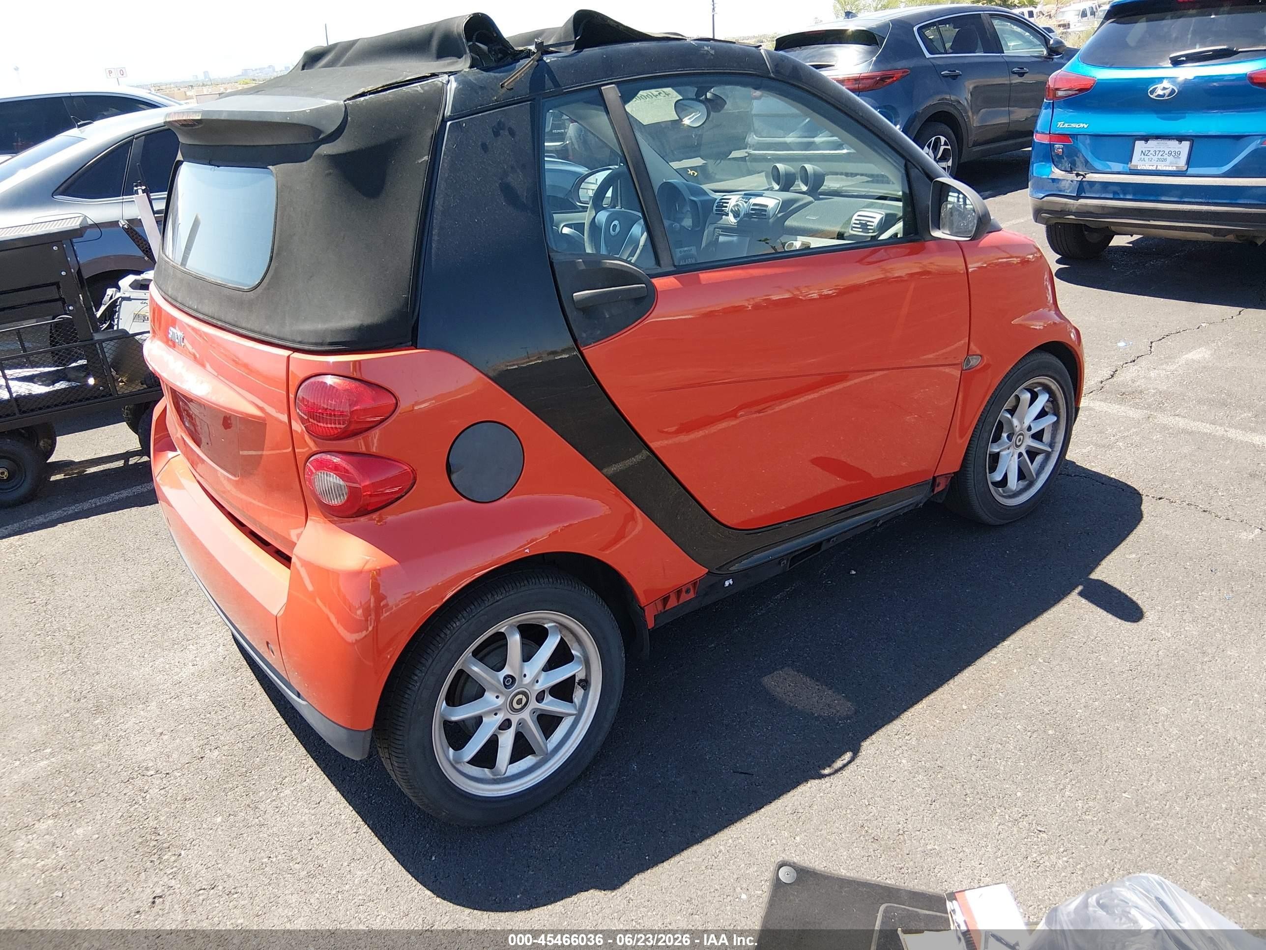 2008 Smart Fortwo Passion Red vin: WMEEK31X48K083737