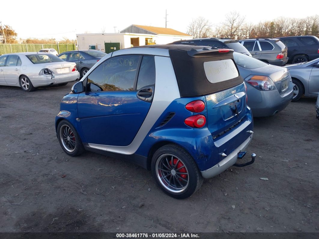2008 Smart Fortwo Passion Синий vin: WMEEK31X48K167864