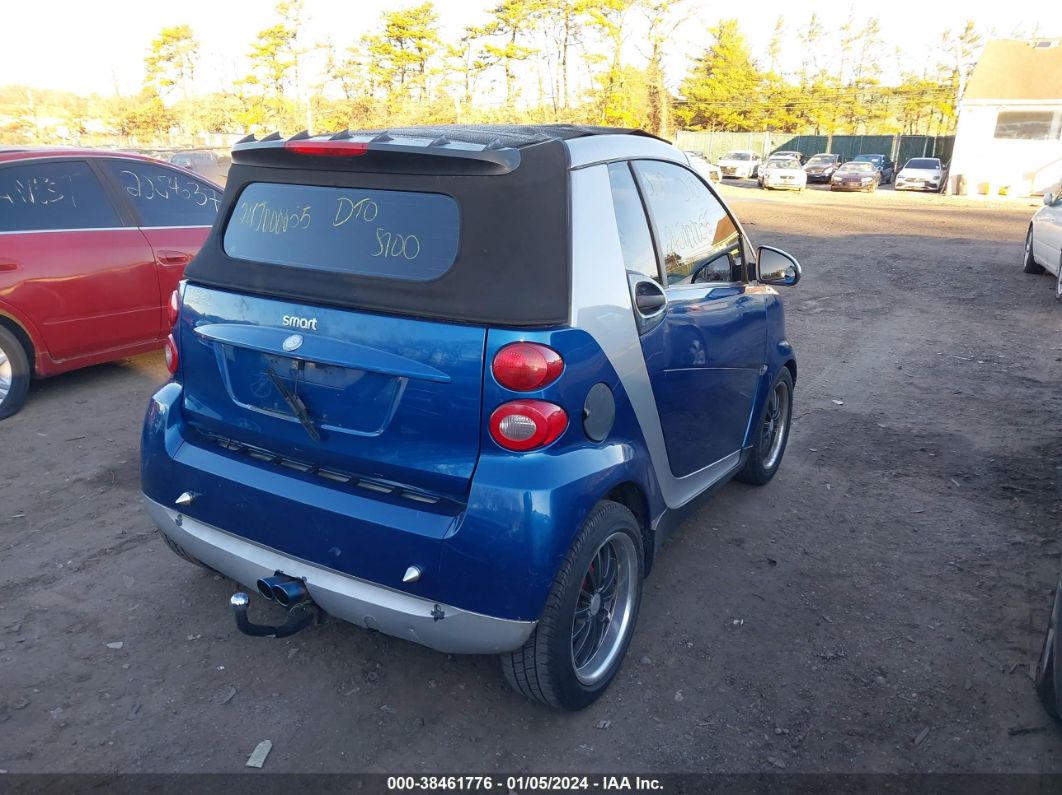 2008 Smart Fortwo Passion Синий vin: WMEEK31X48K167864