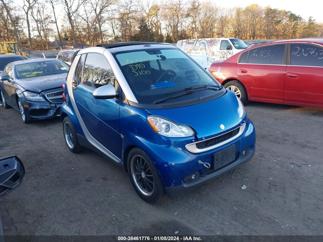 2008 Smart Fortwo Passion Blue vin: WMEEK31X48K167864
