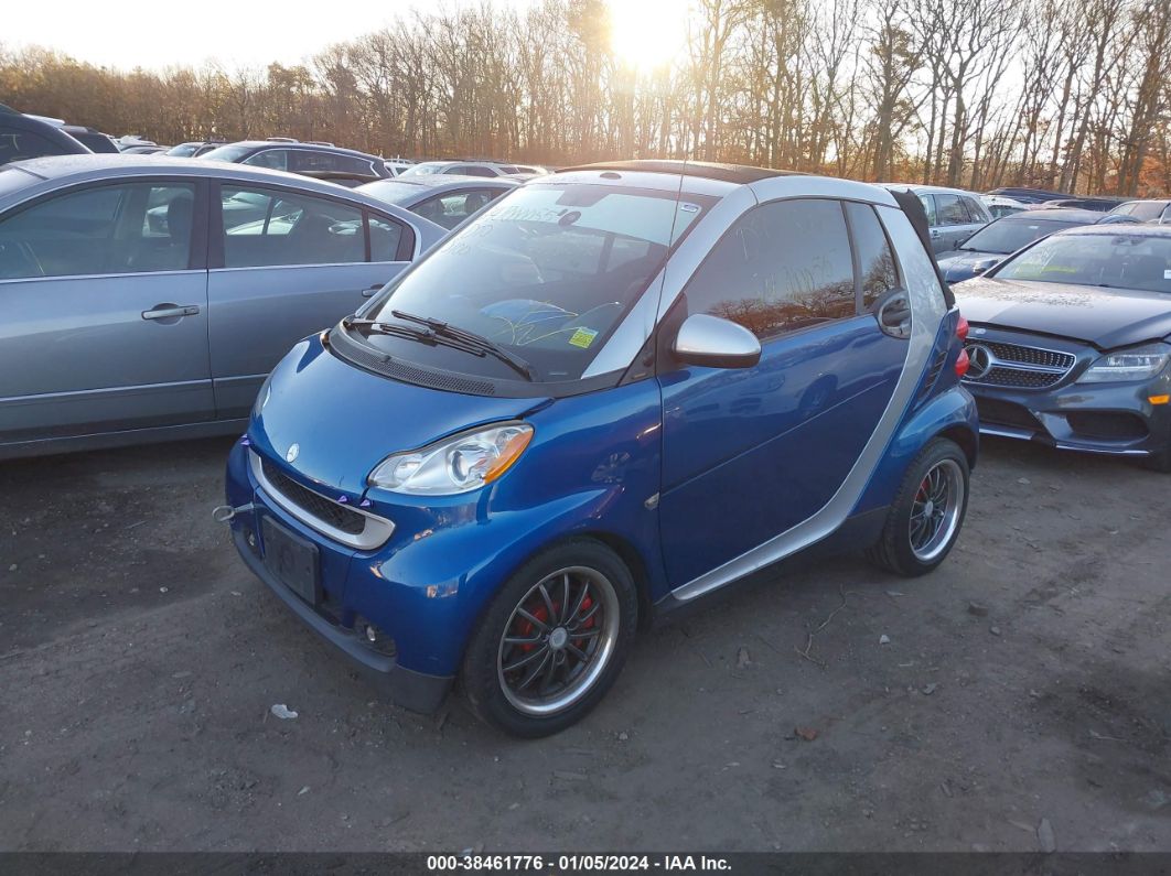 2008 Smart Fortwo Passion Синий vin: WMEEK31X48K167864