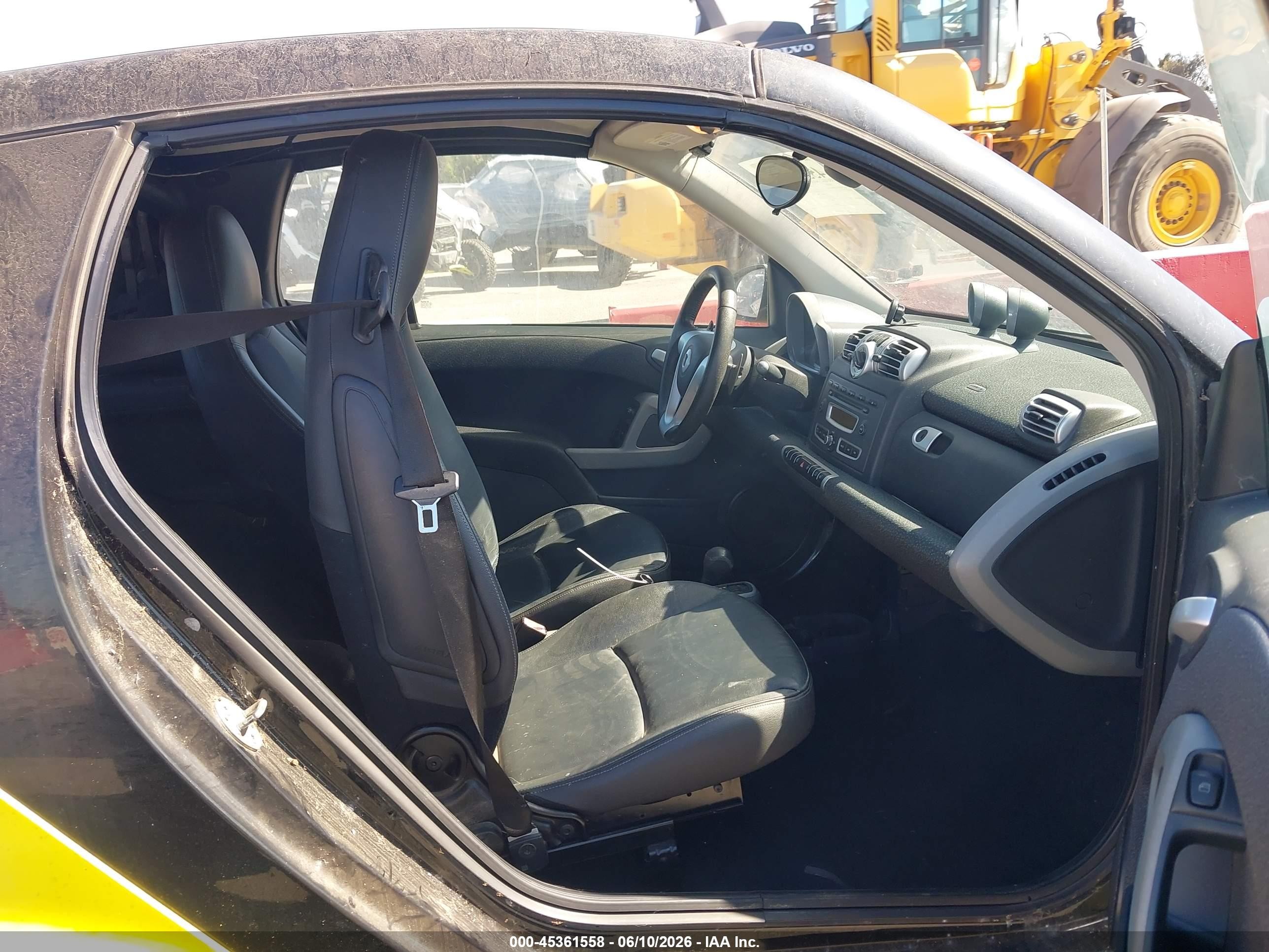 2008 Smart Fortwo Passion Желтый vin: WMEEK31X48K176564
